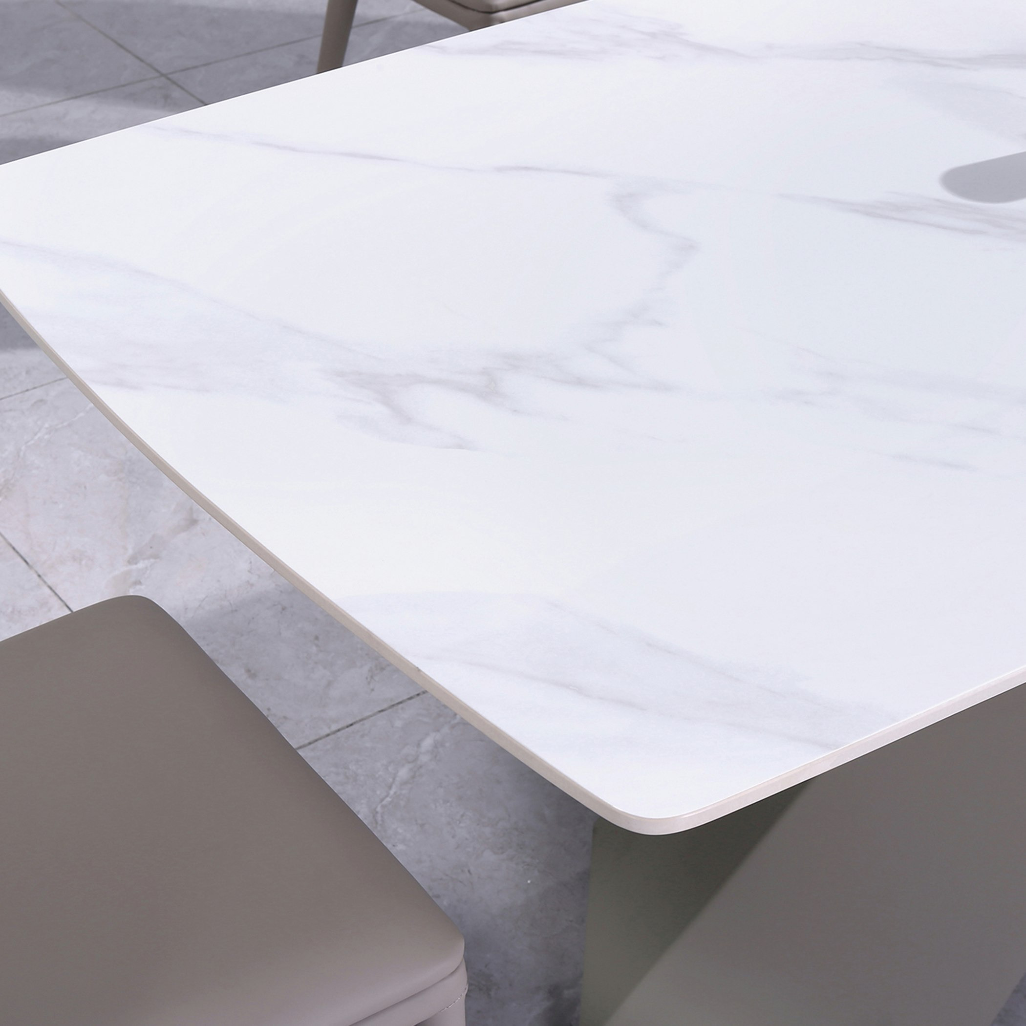 طقم سفرة لـ 6 مقاعد بسطح حجر ملبد من ستارك-hbxfurniture-diningtablesandsets-diningsets-sixseater-image-3