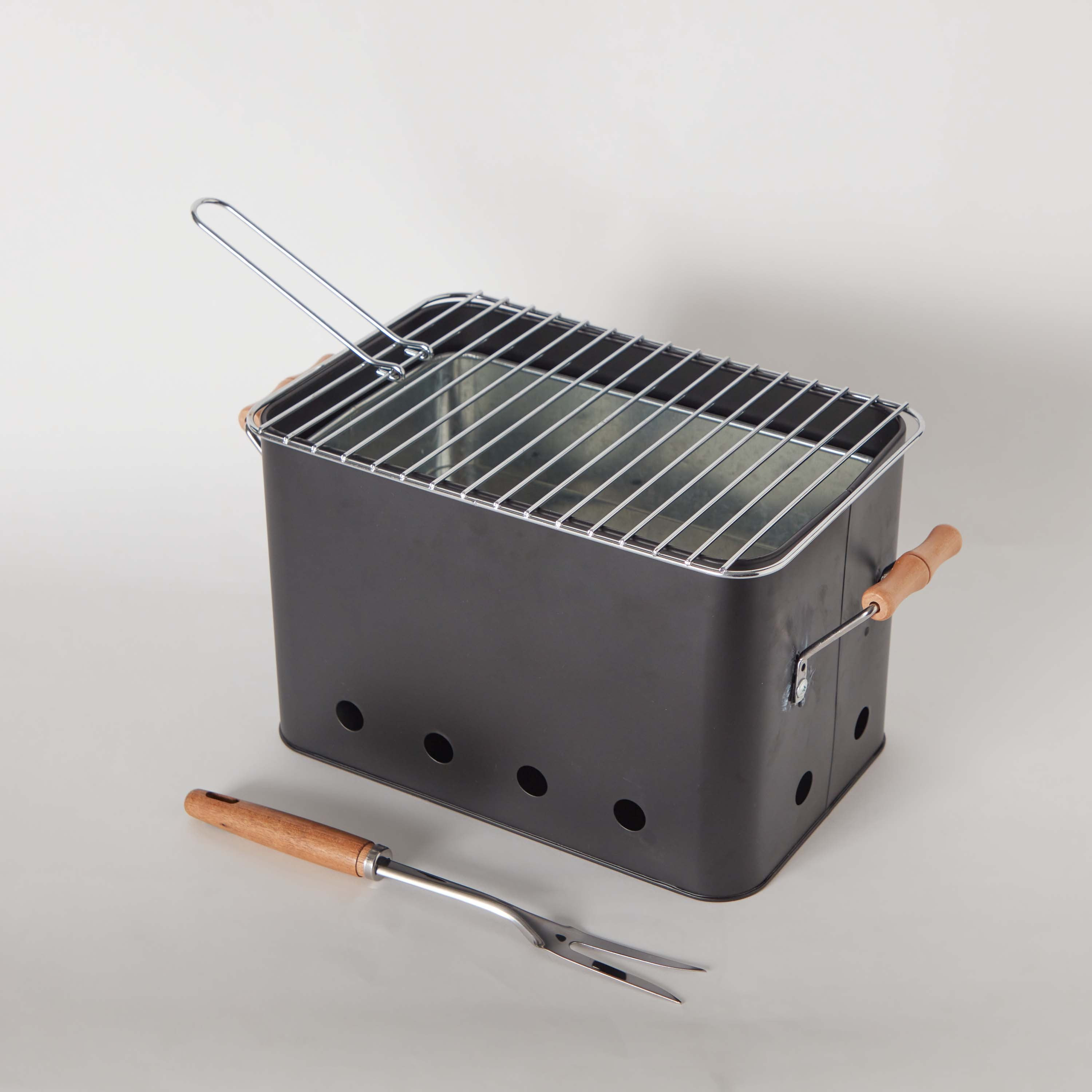 BarbeQ Charcoal Rectangular Griller - 32x20.7 cm-hbxoutdoor-hbxoutdooraccessories-barbequeandgrills-image-8