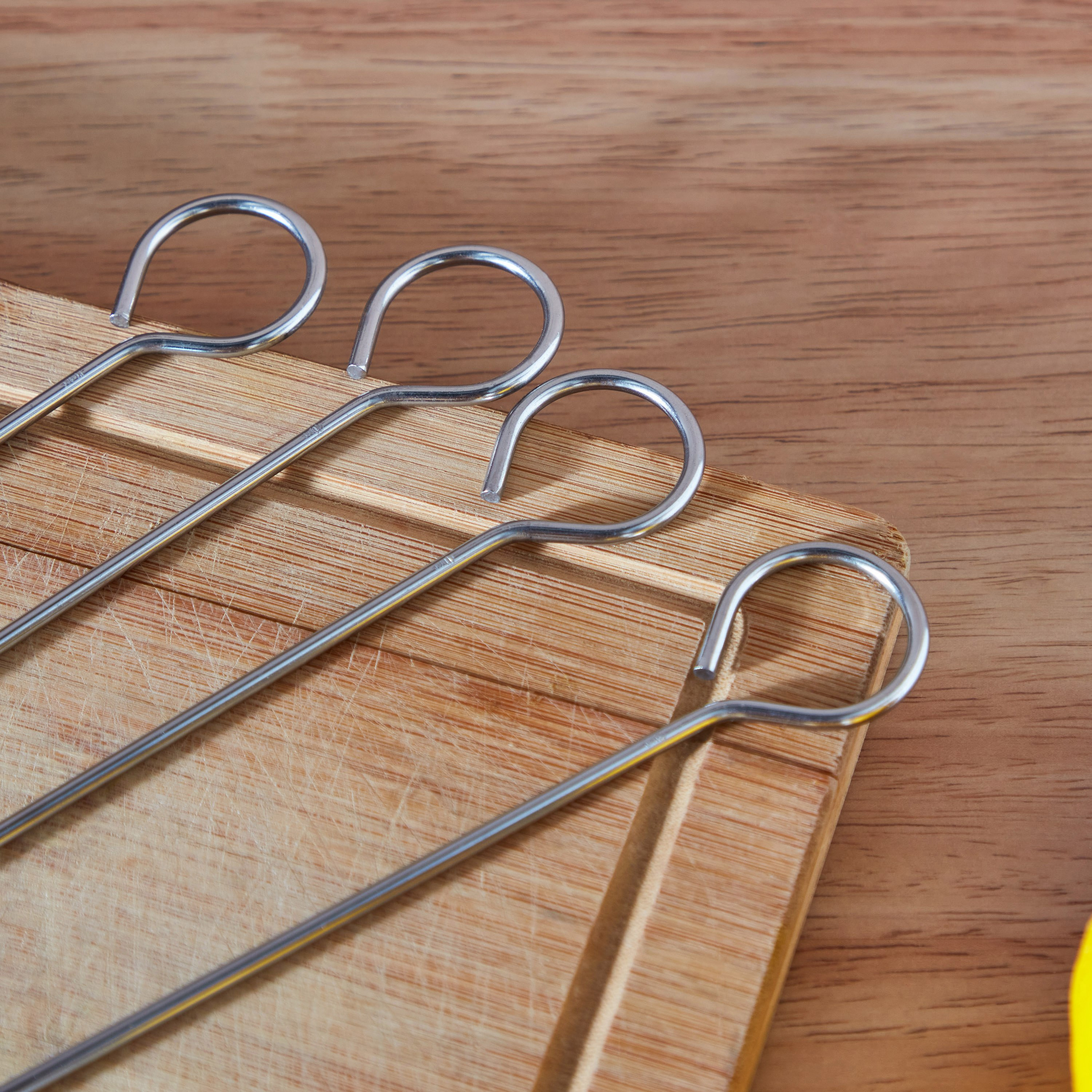 BarbeQ Grill 4-Piece Steel Skewer Set - 31.2 cm-hbxoutdoor-hbxoutdooraccessories-barbequeandgrills-image-2