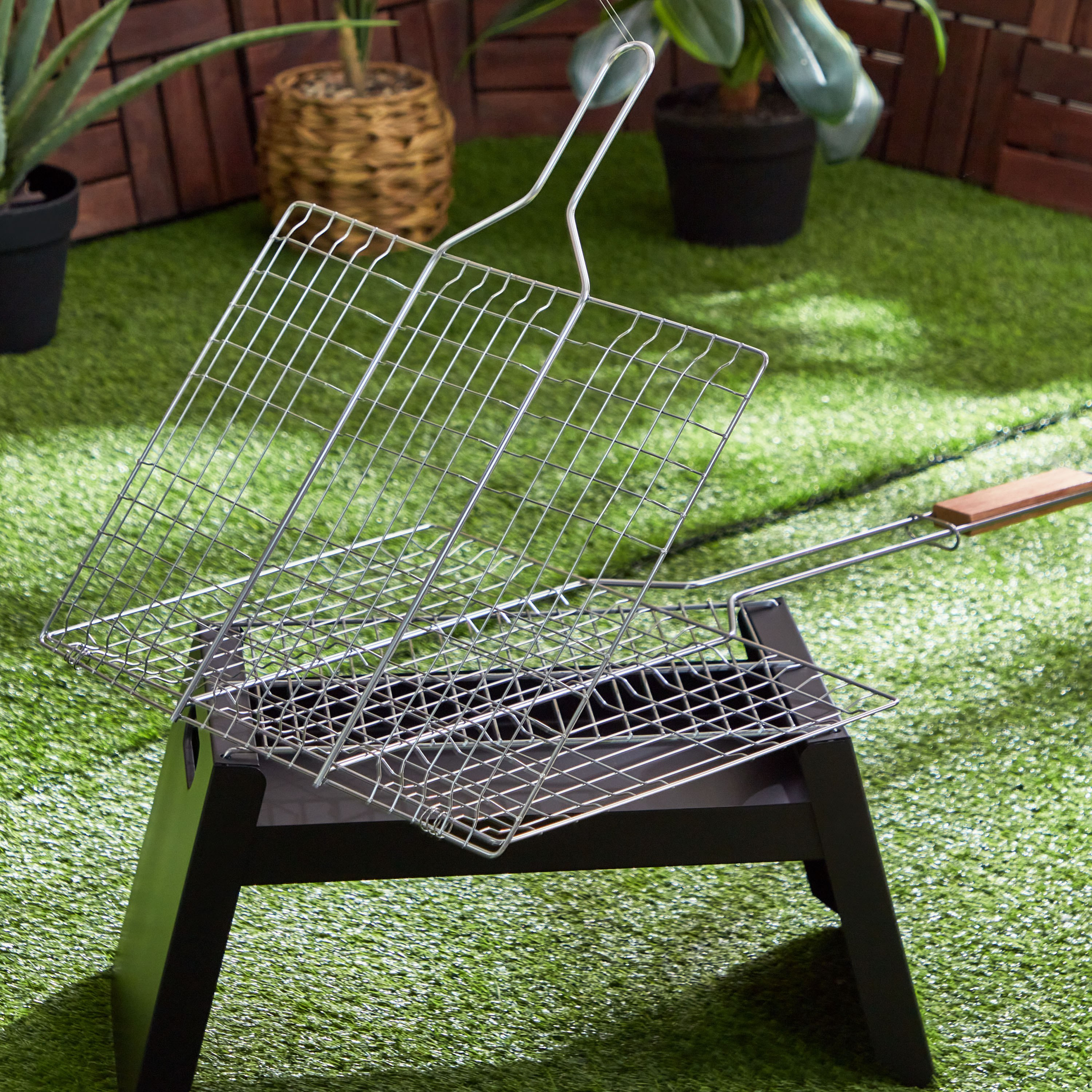 BarbeQ Grill Basket - 71x40 cm-hbxoutdoor-hbxoutdooraccessories-barbequeandgrills-image-2