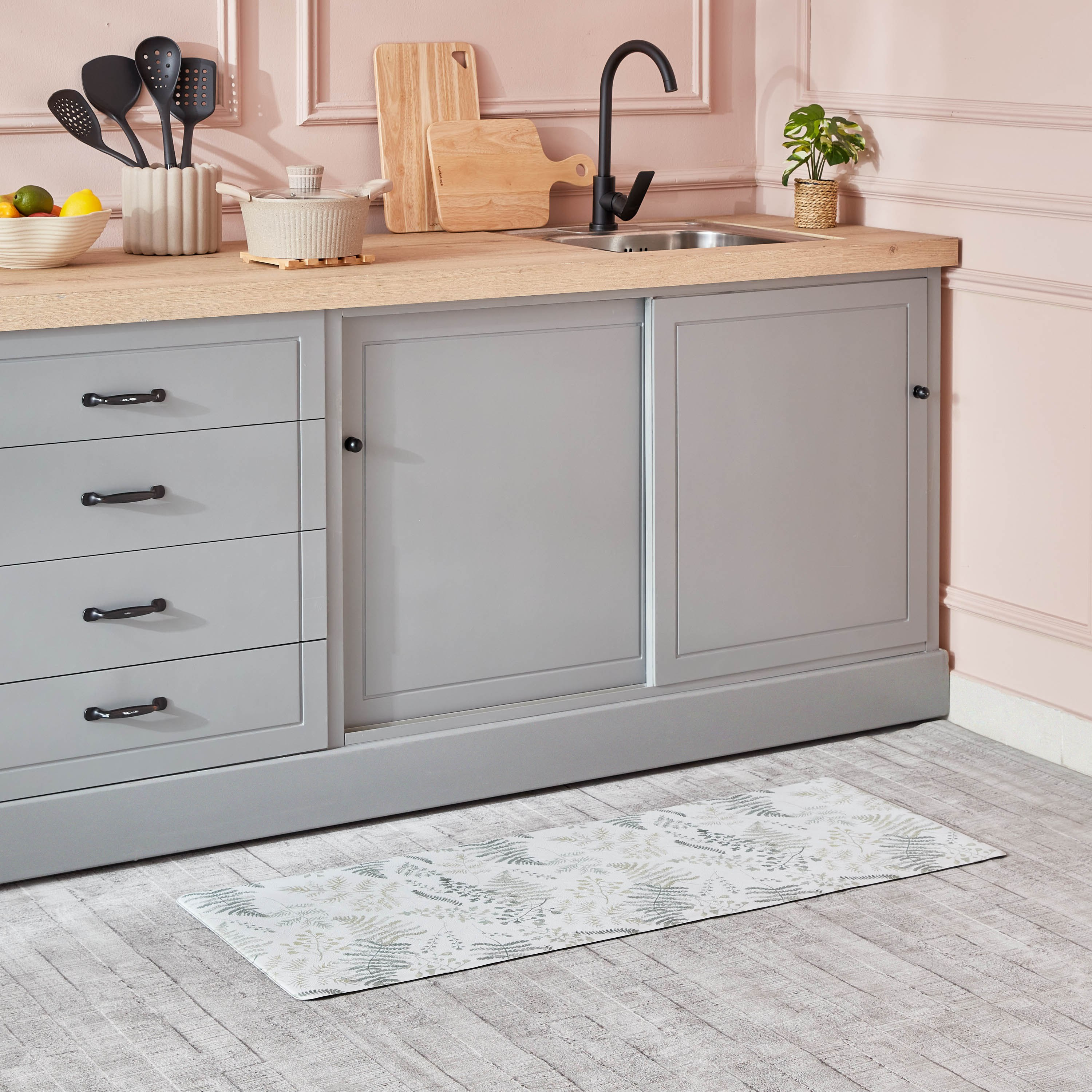 سجادة مضادة للإرهاق بطبعات من آرا - 45x120 سم-hbxhomeware-hbxlivingroom-image-1