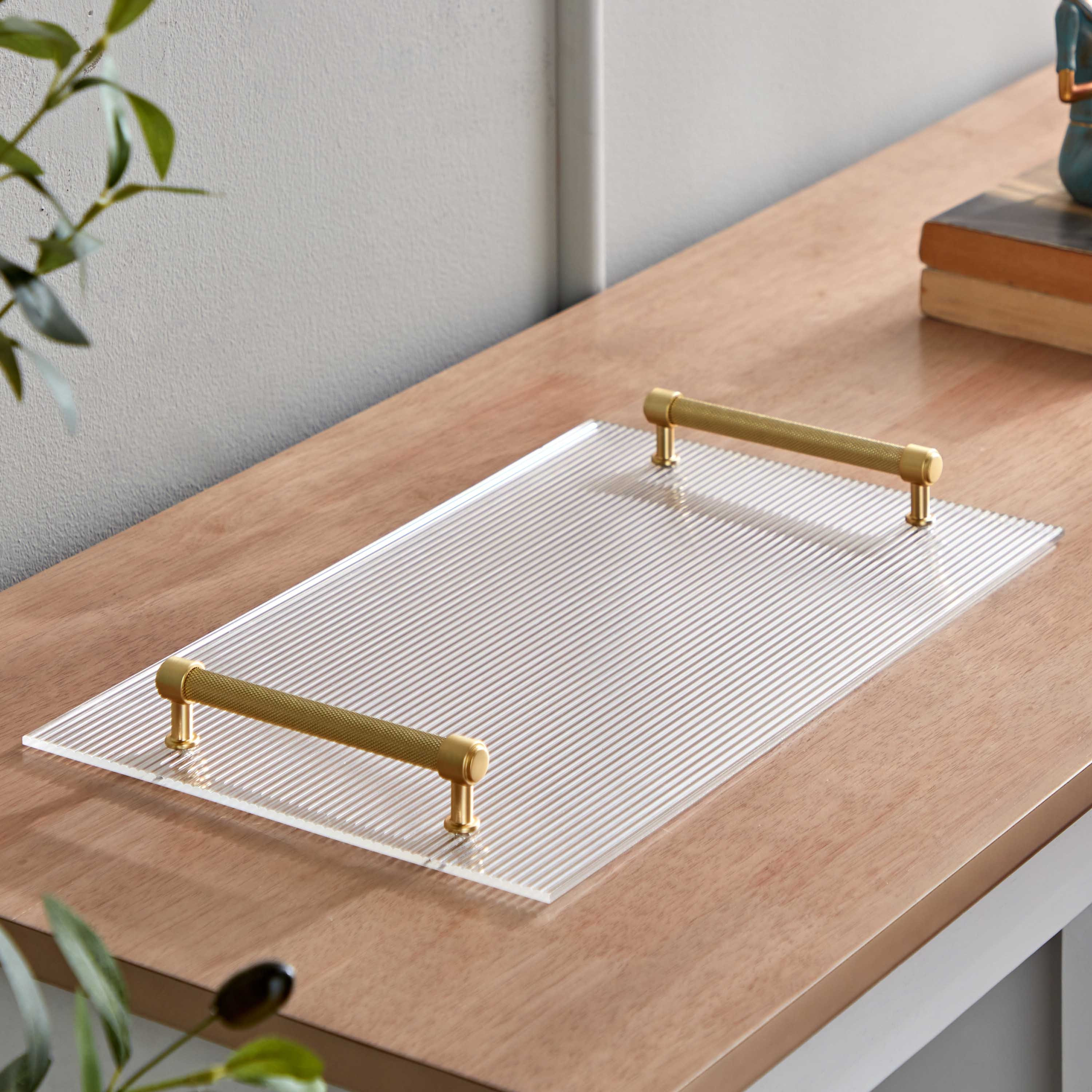 Stewart Acrlyic Decorative Tray with Metal Handles - 40x24x4 cm-hbxhomeware-hbxdecorandfurnishings-image-2