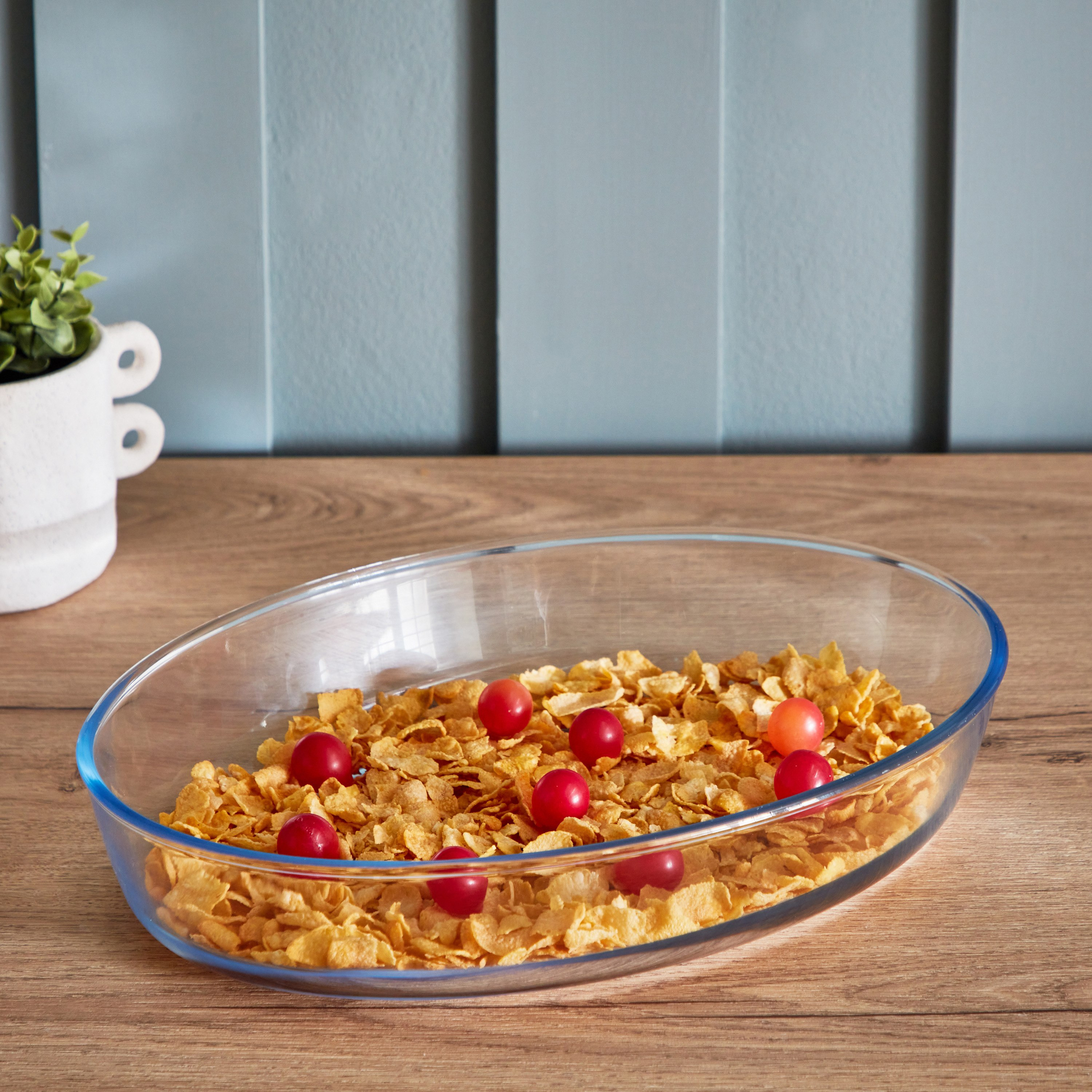 صحن خَبز زجاجي بيضاوي من تاليونا - 3 لتر-hbxkitchen-bakeware-image-1