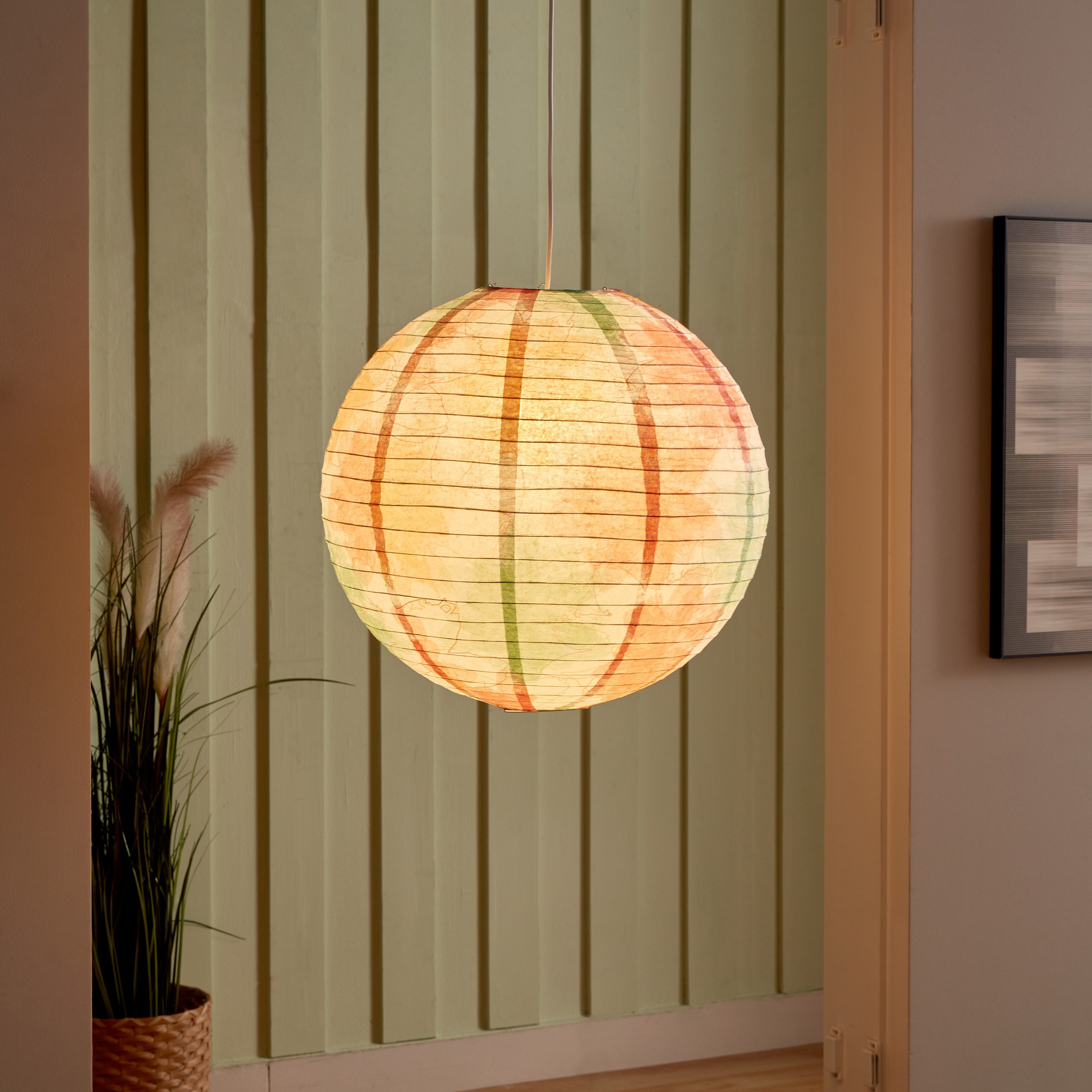 غطاء مصباح ورق بطبعات مع سلك من فونيكس - 50 سم-hbxhomeware-hbxdecorandfurnishings-image-2