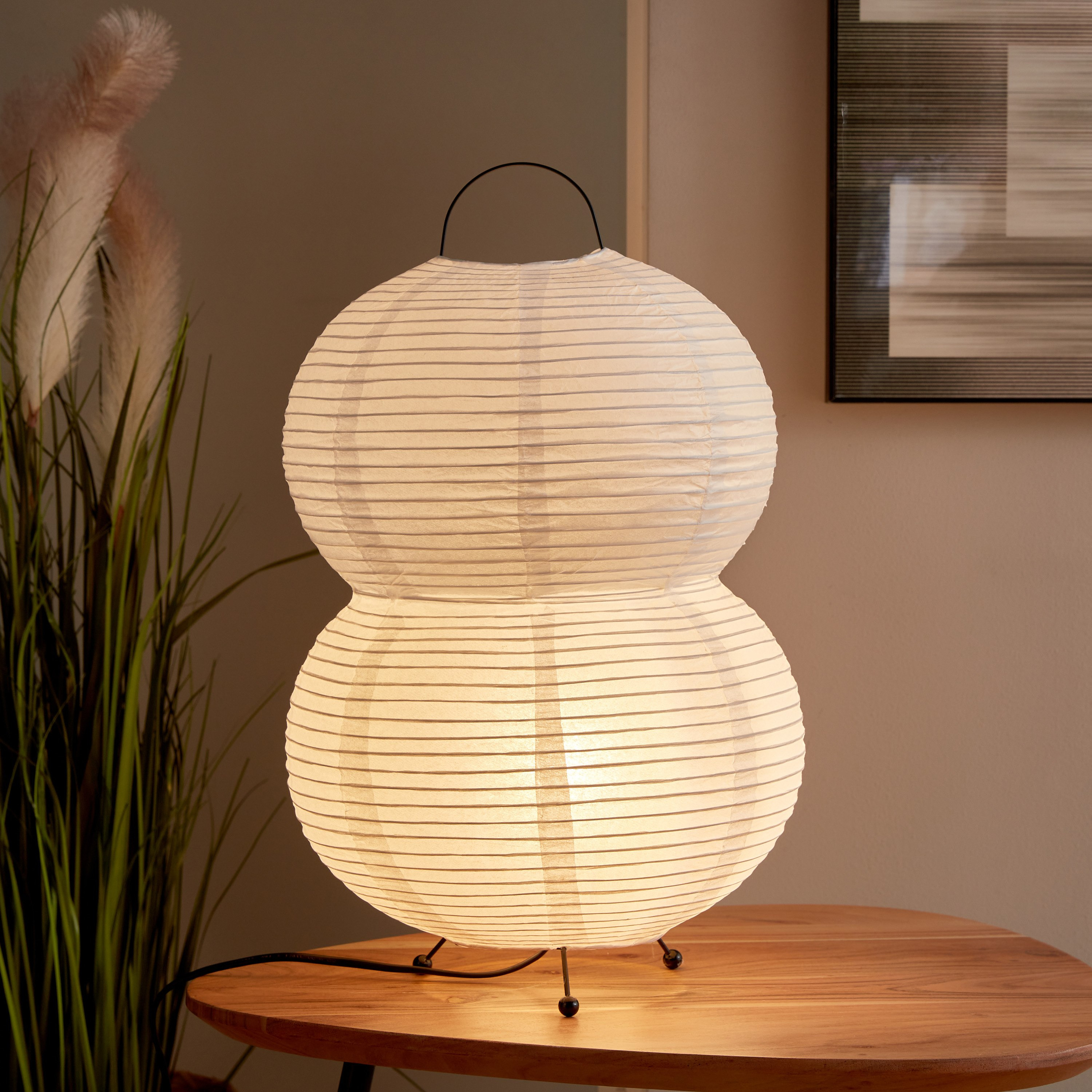 مصباح طاولة ورقي من فونيكس - 32x45 سم-hbxlivingroom-lighting-tablelamps-image-2