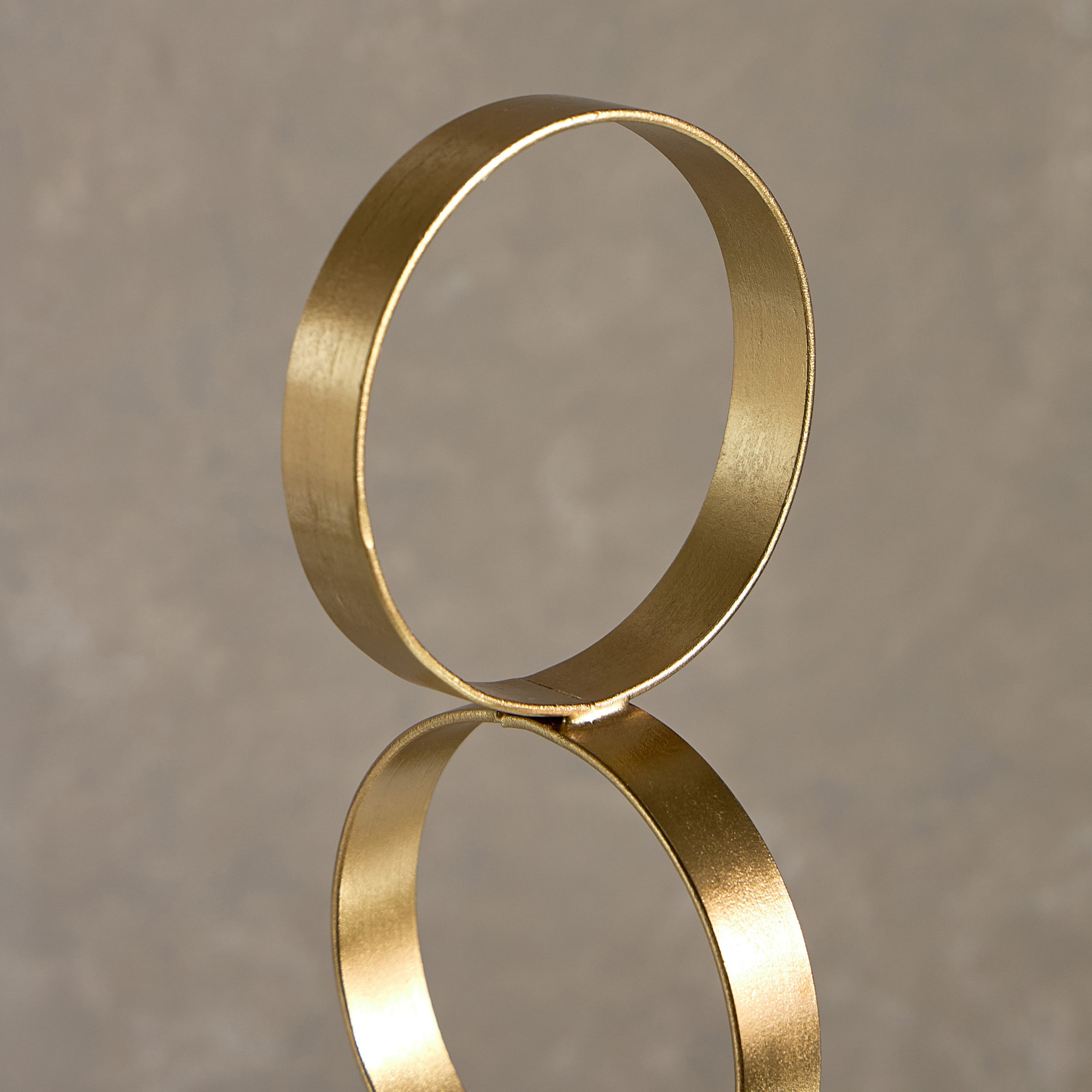 Liv Metal Ring Table Decor on Marble Base - 9x9x45 cm-hbxhomeware-homedecor-figurinesandornaments-image-3