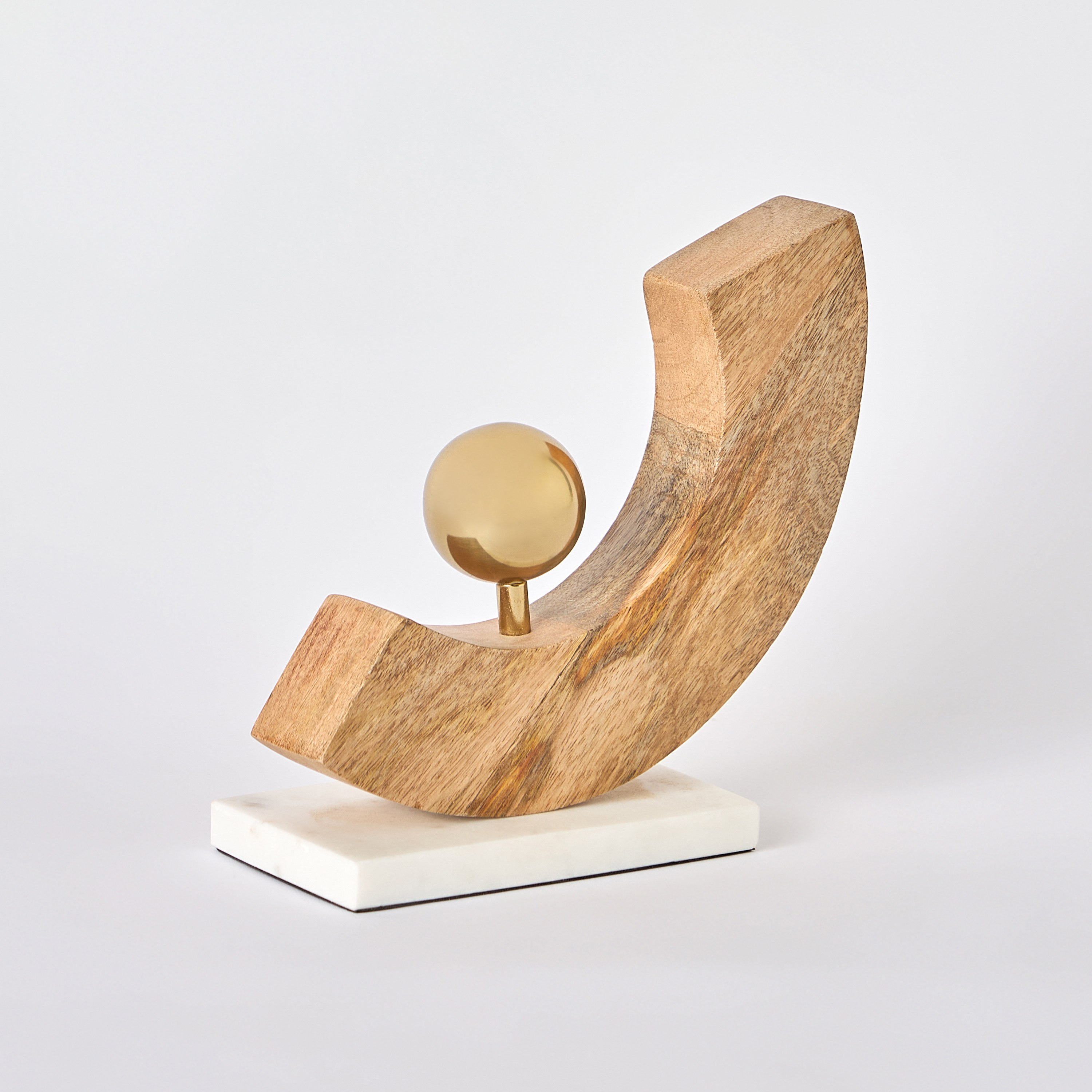 Liv Wooden Accent Decor with Marble Base - 16x6x19 cm-hbxhomeware-homedecor-figurinesandornaments-image-5