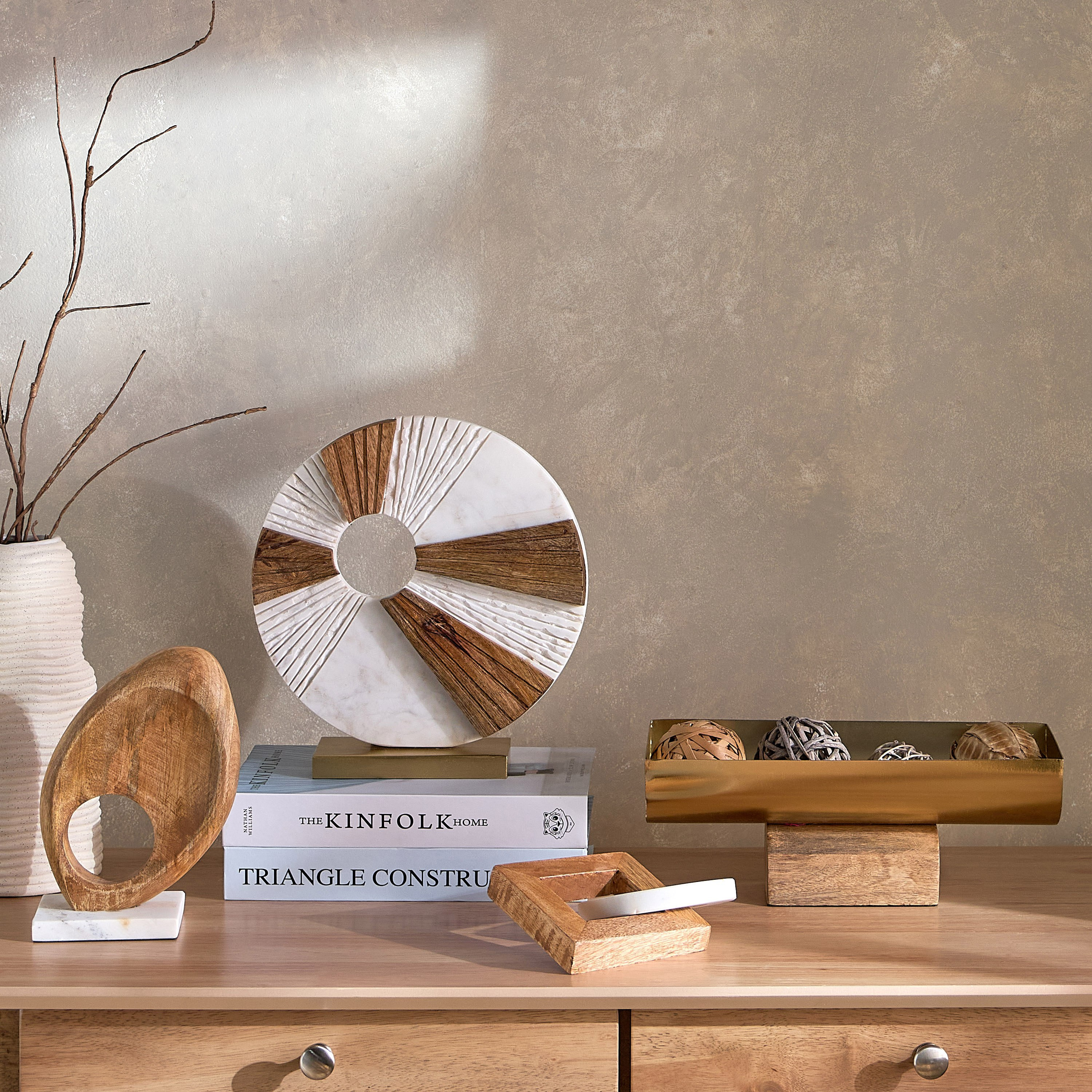 Liv Geometrical Interlaced Accent Decor - 15x9x15 cm-hbxhomeware-homedecor-figurinesandornaments-image-3