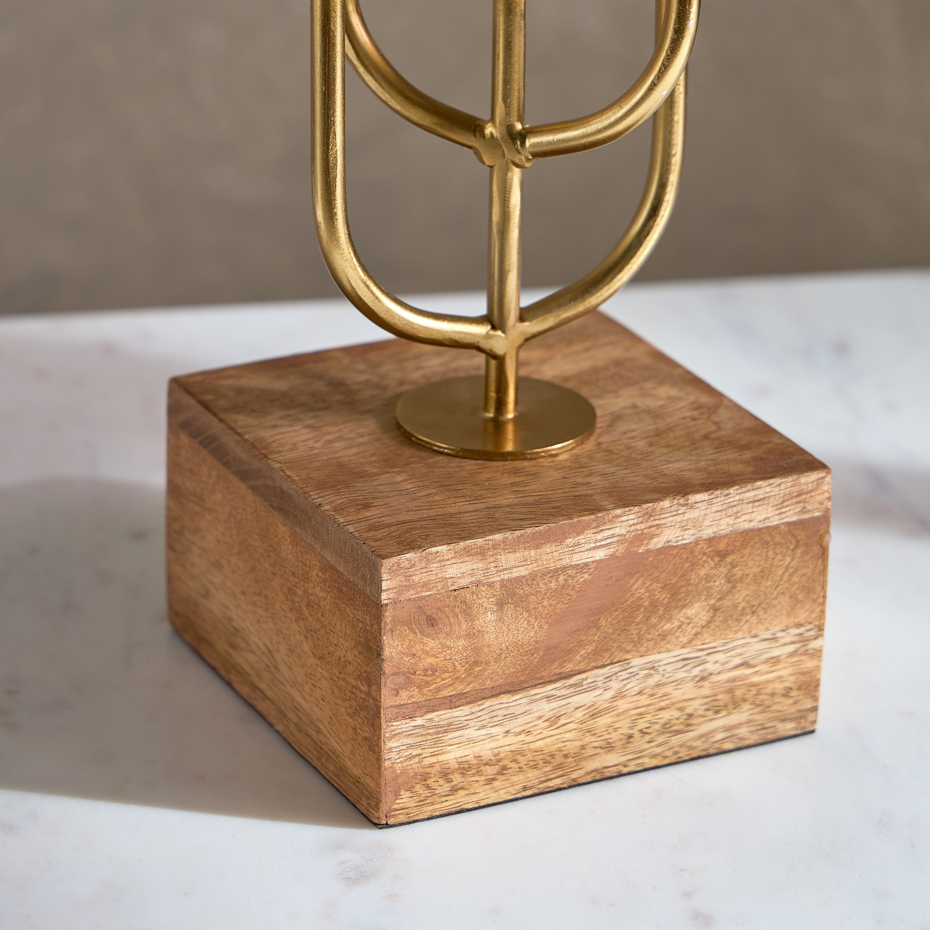 Liv Wood and Metal Decorative Accent - 10x10x43 cm-hbxhomeware-homedecor-figurinesandornaments-image-3