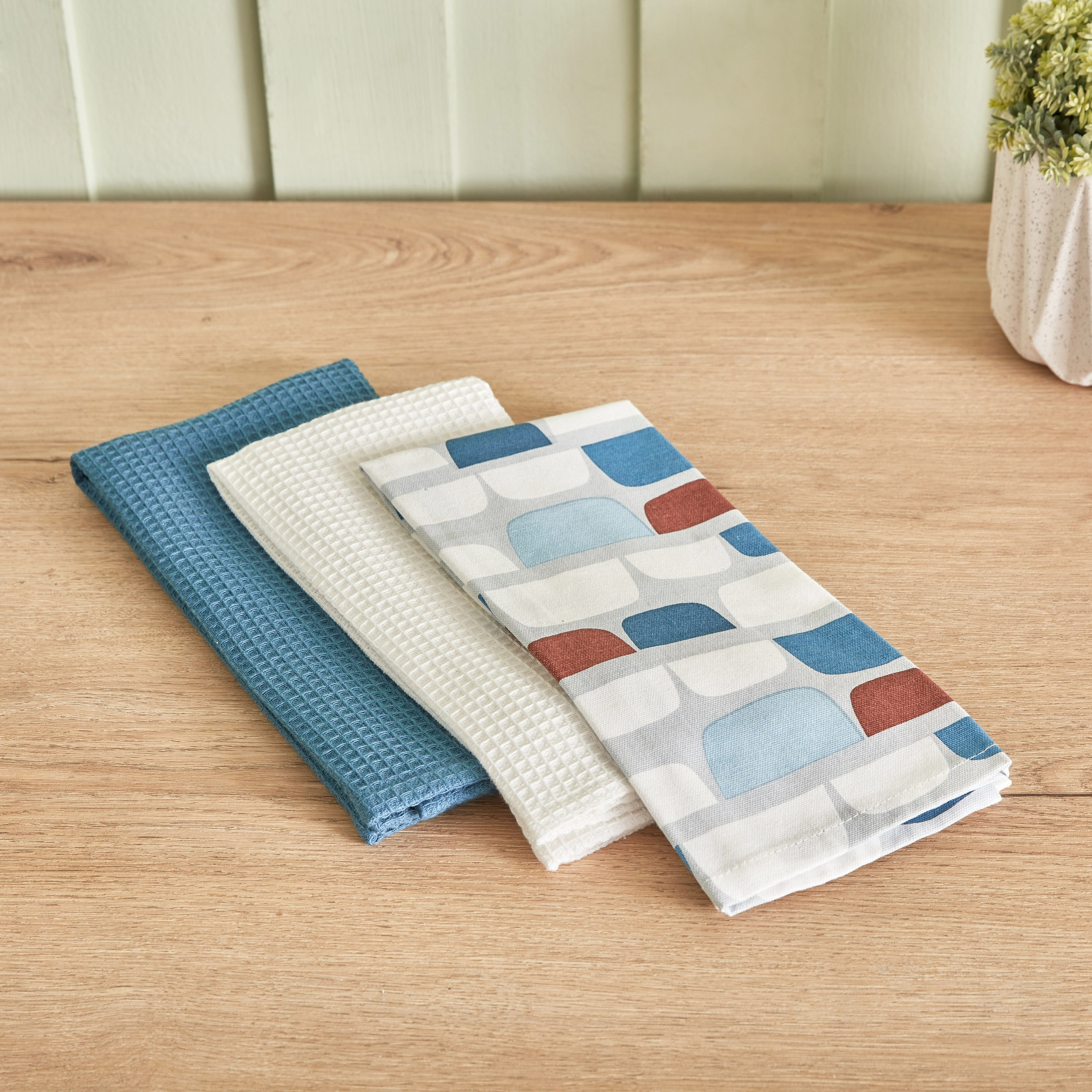 طقم مناشف مطبخ 3 قطع من فلورا ديان - 40x60 سم-hbxhomeware-kitchenware-kitchenlinens-image-2