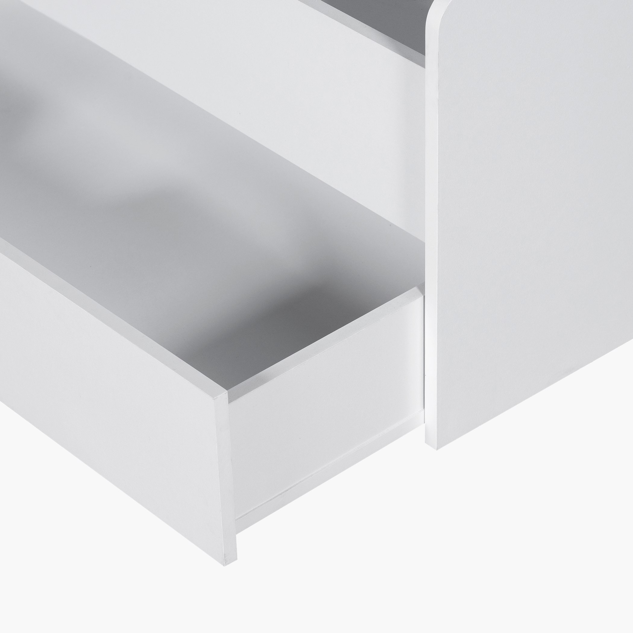 Vanilla Shelf Storage Headboard Single Bed with 2 Drawers - 90x200 cm-hbxfurniture-bedsandbedsets-beds-single-image-6