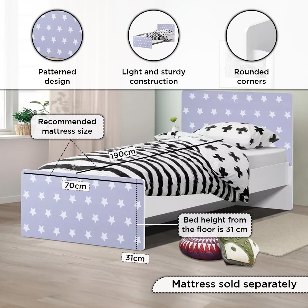 سرير فردي ستار من فانيلا - 90x190 سم-hbxfurniture-bedsandbedsets-beds-single-image-4