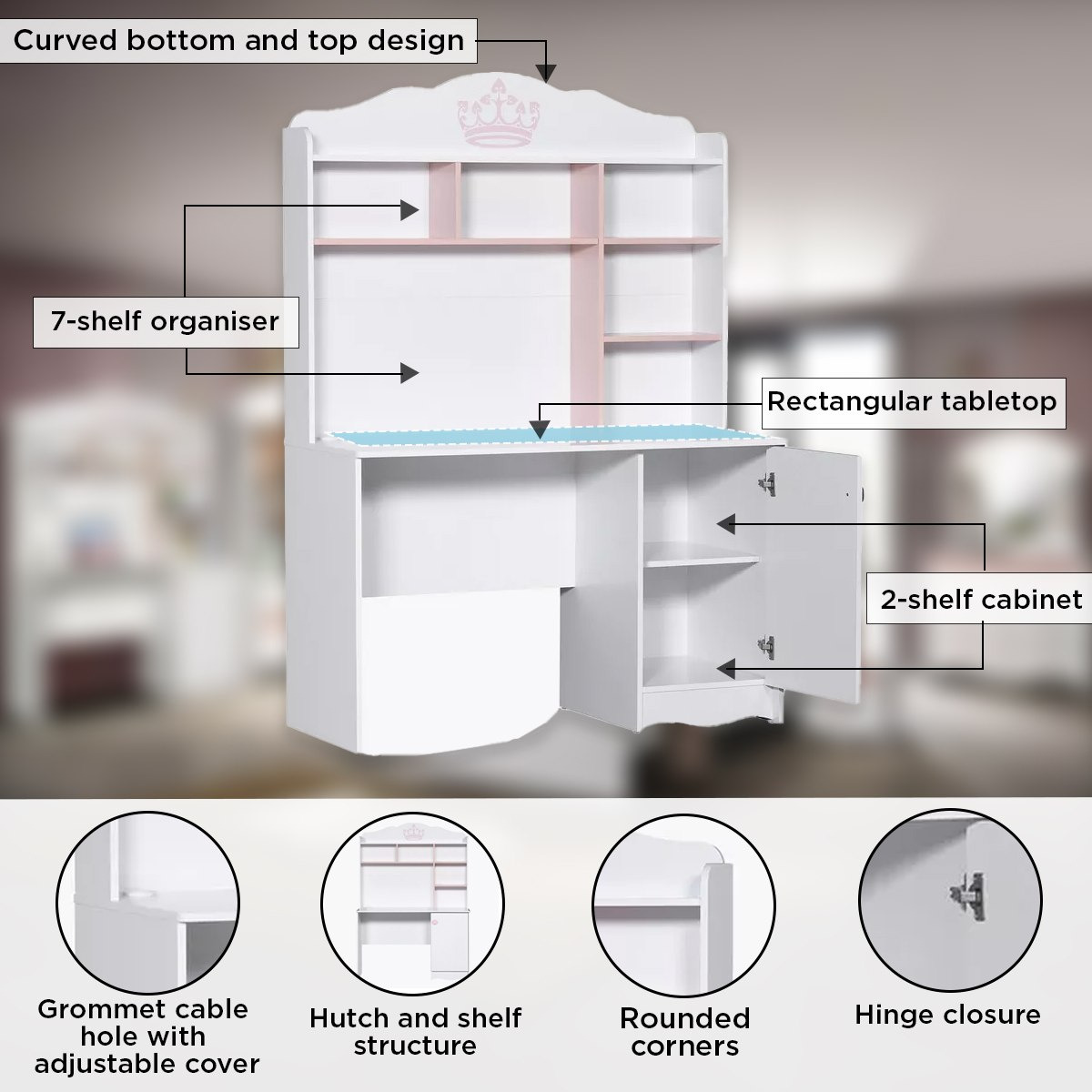مكتب دراسة بمساحة تخزين من إلسا-hbxfurniture-office-desks-image-5