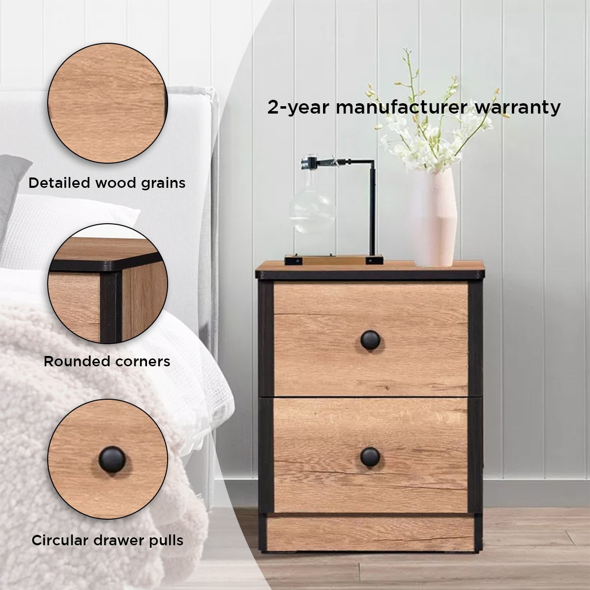 طاولة جانبية -درجين من كرو-hbxkidsandyouth-nightstands-image-4