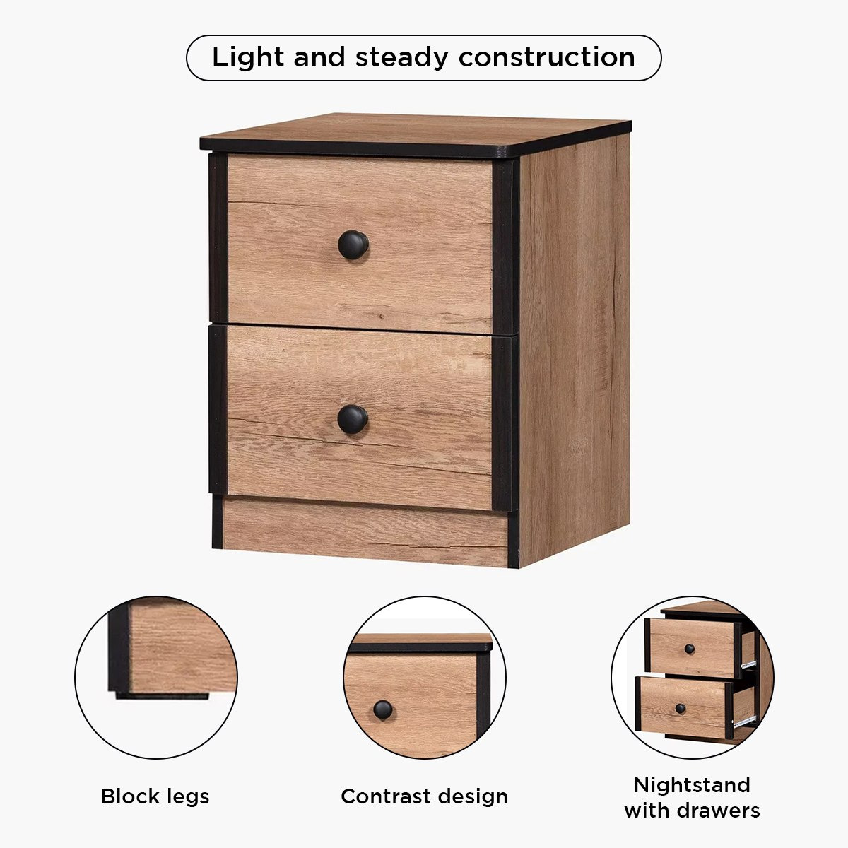 طاولة جانبية -درجين من كرو-hbxkidsandyouth-nightstands-image-5