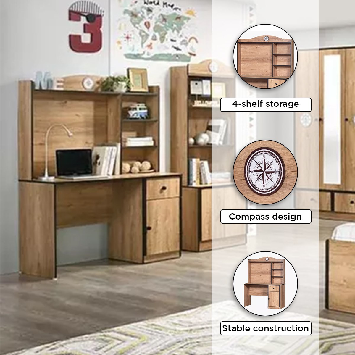 Crew 1-Drawer 1-Door Study Desk with Hutch-hbxfurniture-office-desks-image-6