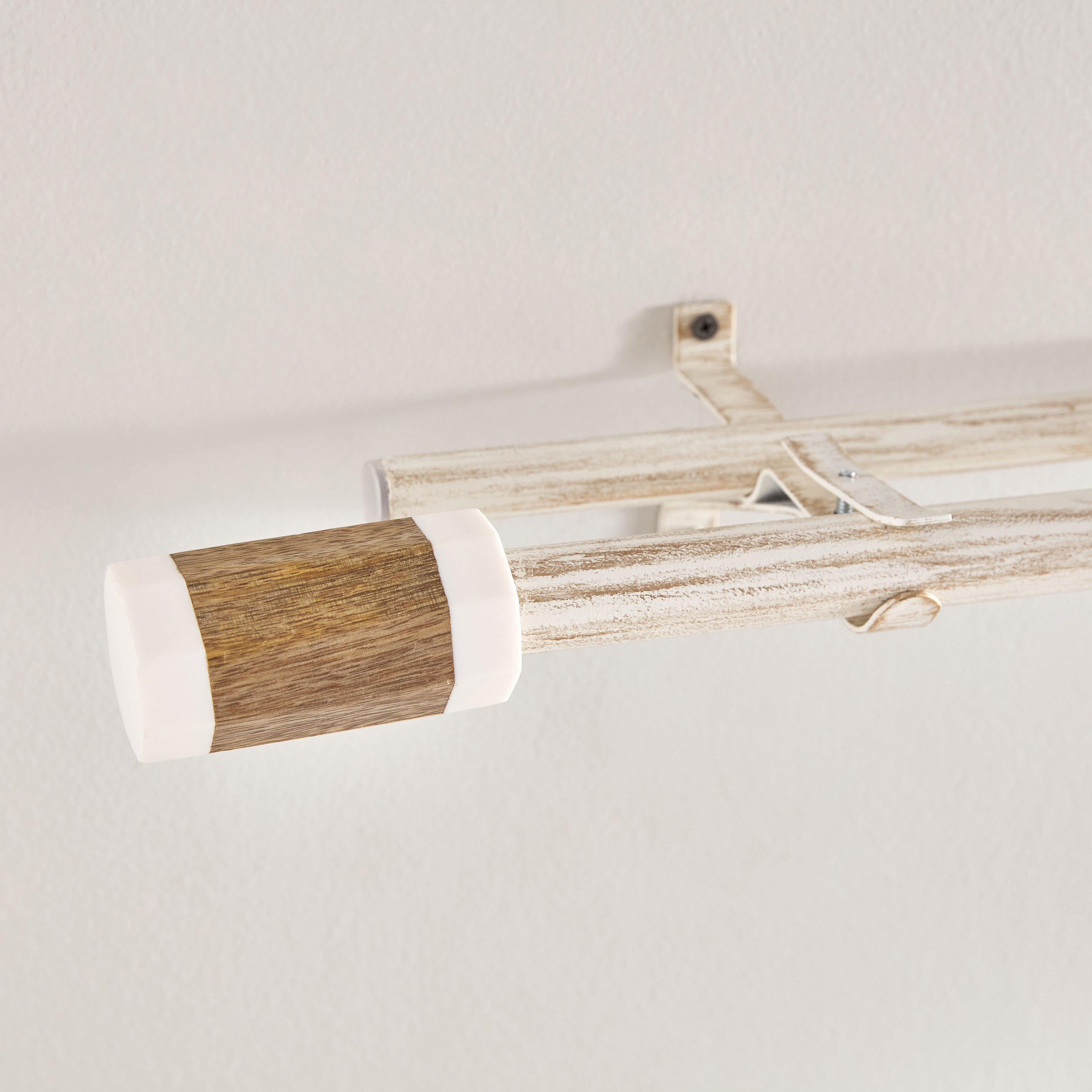 Natura Manolo 25mm Extendable Double Curtain Rod - 110-320 cm-hbxhomeware-hbxdecorandfurnishings-image-1
