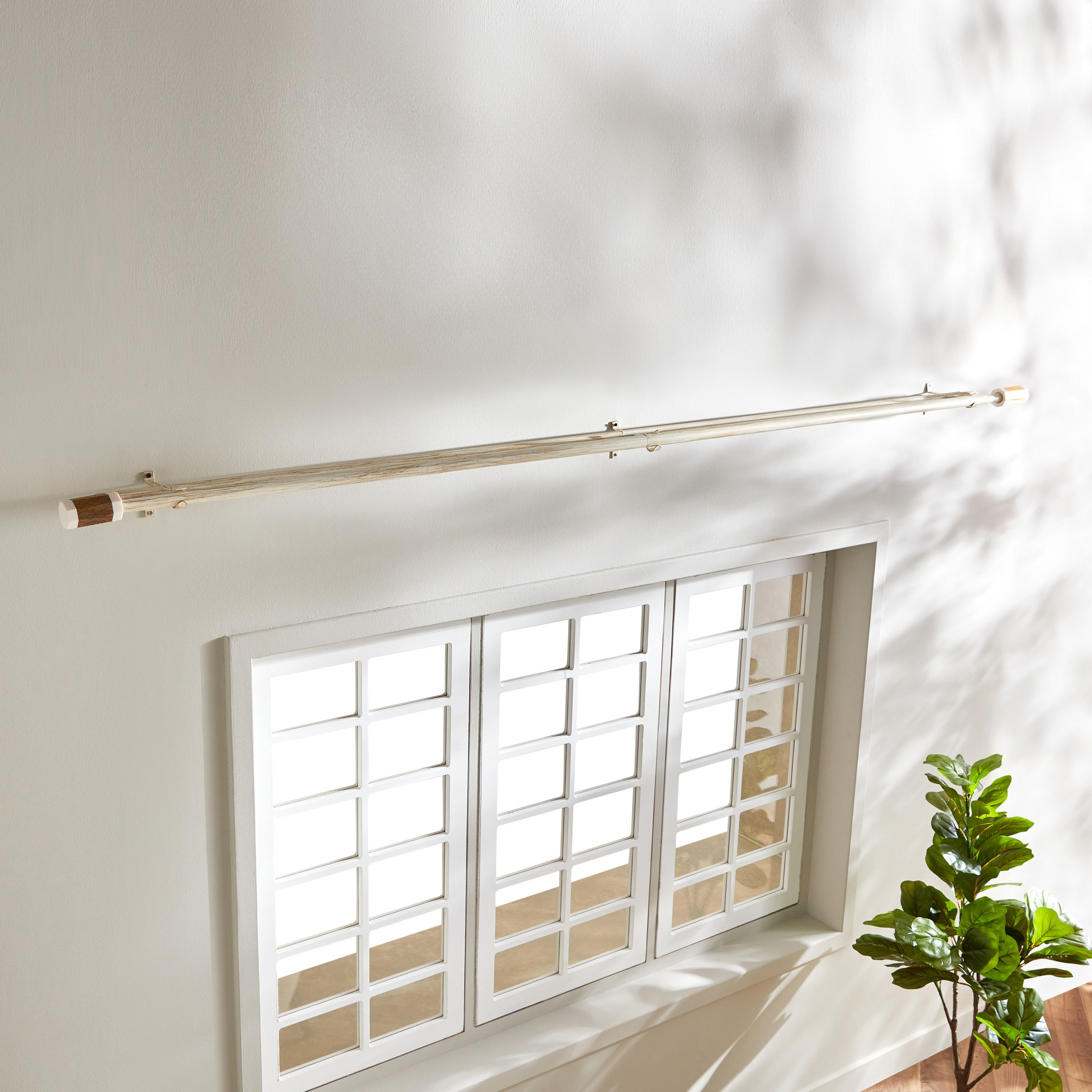 Natura Manolo 25mm Extendable Double Curtain Rod - 110-320 cm-hbxhomeware-hbxdecorandfurnishings-image-2