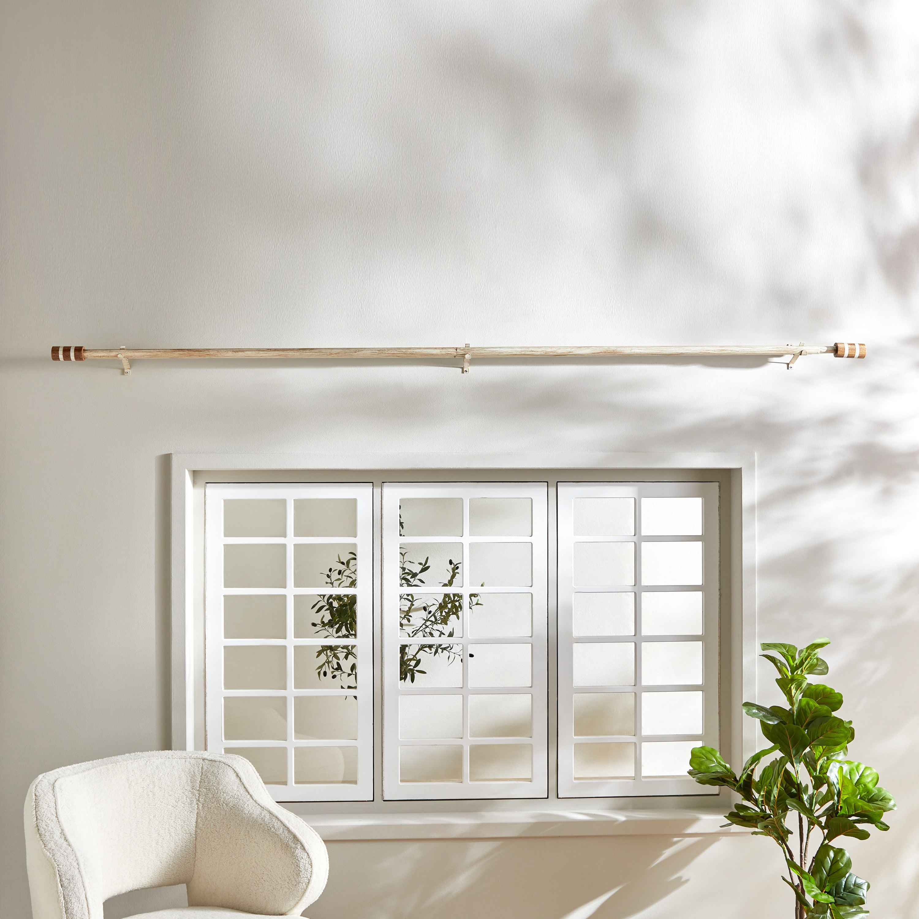 Natura Farito 25mm Extendable Double Curtain Rod - 110-320 cm-hbxhomeware-hbxdecorandfurnishings-image-5
