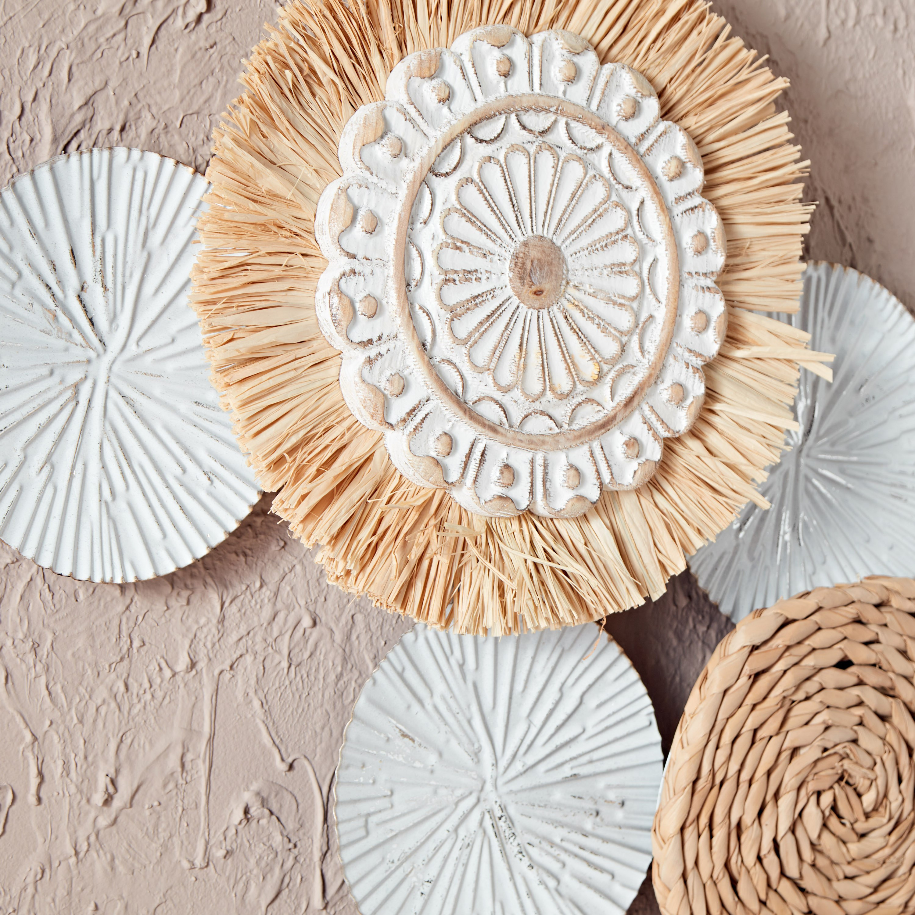 زينة حائط من المعدن والخشب من ريزا - 69x5x42 سم-hbxlivingroom-walldecor-wallart-image-3