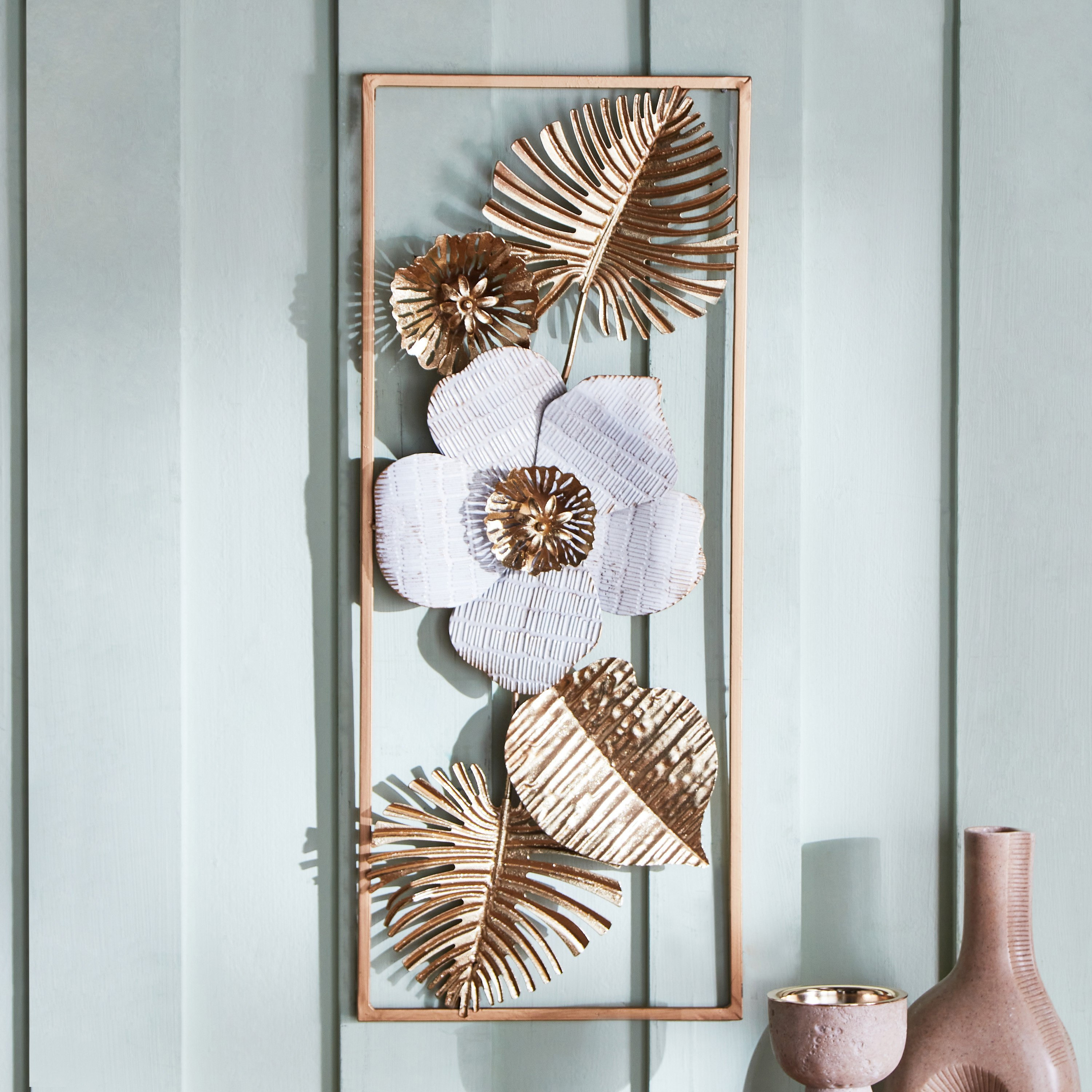 Reza Metal Decorative Wall Accent - 25x4x61 cm-hbxlivingroom-walldecor-wallart-image-2