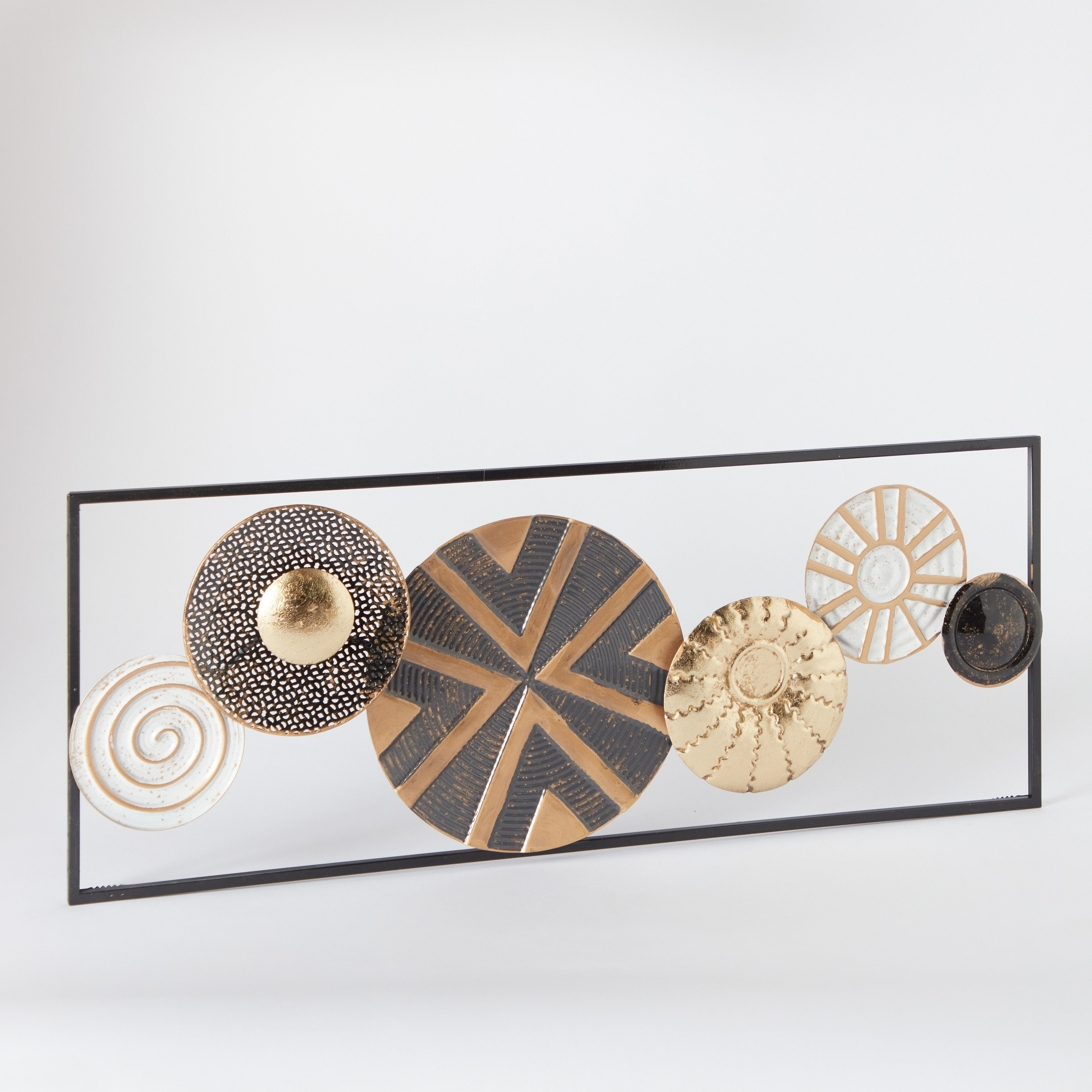 Reza Metal Decorative Wall Accent - 28.5x5x74.5 cm-hbxlivingroom-walldecor-wallart-image-5
