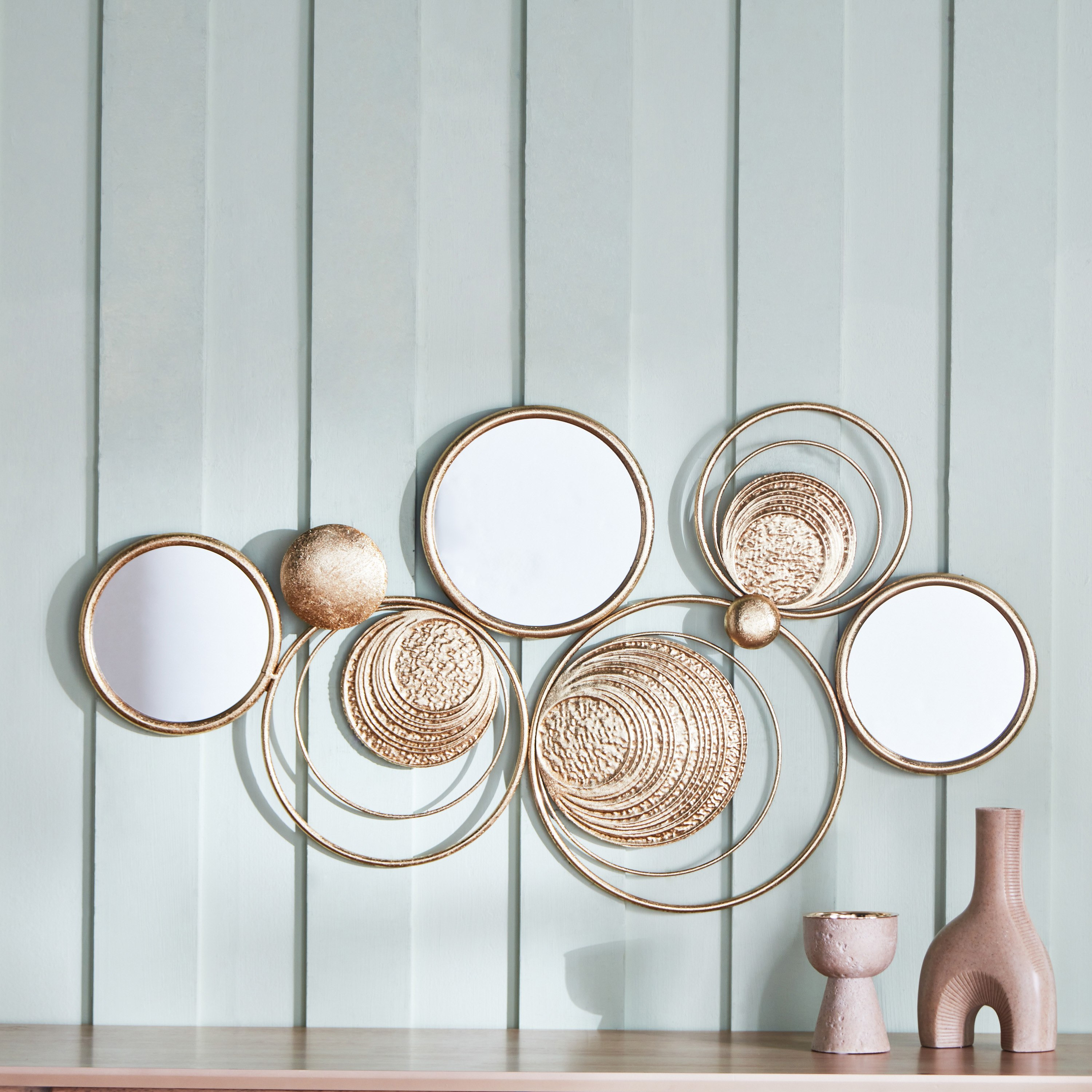 Reza Metal Decorative Wall Accent - 89.5x4x49 cm-hbxlivingroom-walldecor-wallart-image-2