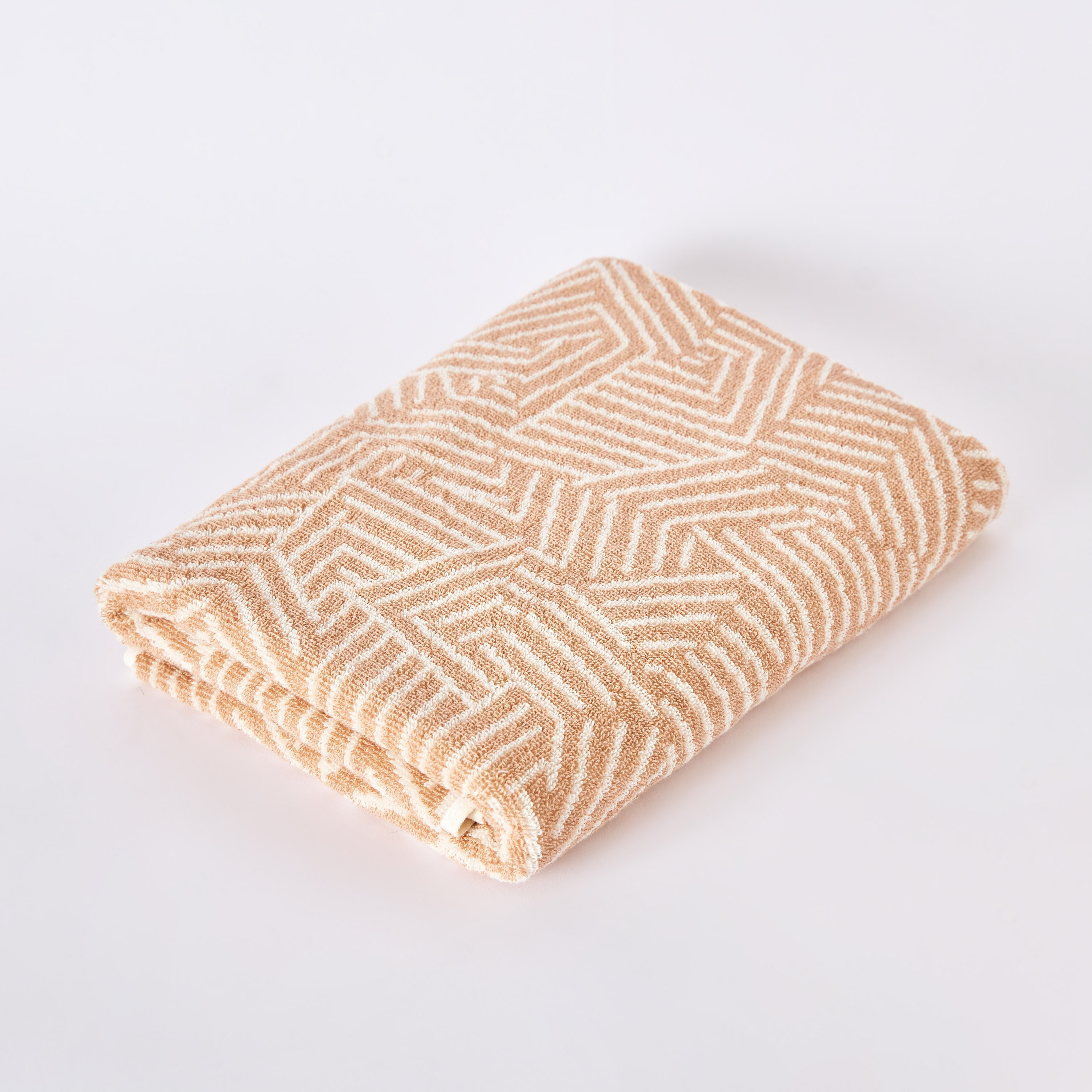 منشفة حمام قطن منقوشة زارا من ريو - 68x136 سم-hbxbathroom-bathroomtextiles-image-5
