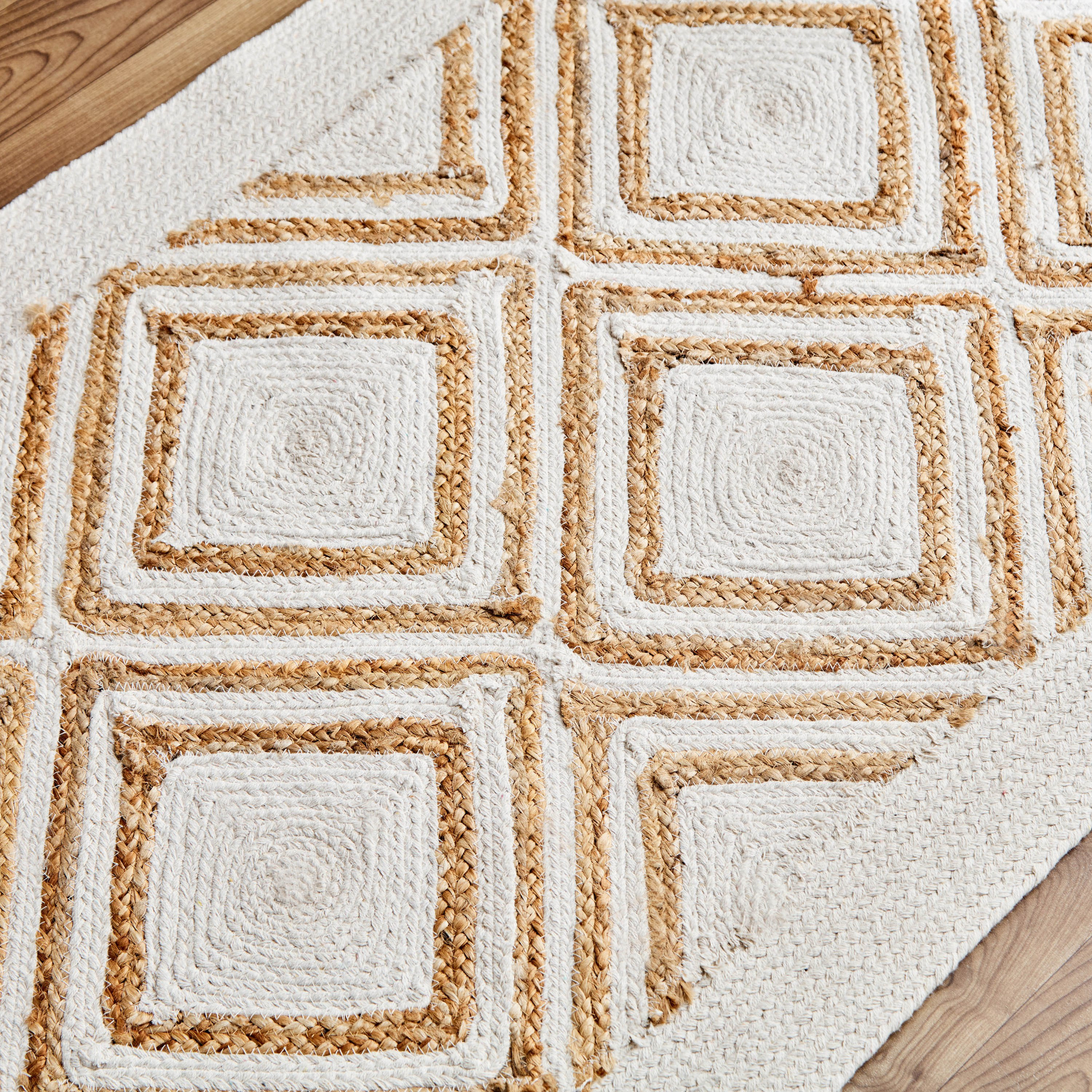 سجادة جوت مصنوعة يدويًا ديموند من إيكو - 80x230 سم-hbxdecorandfurnishings-floorcoverings-rugs-image-2