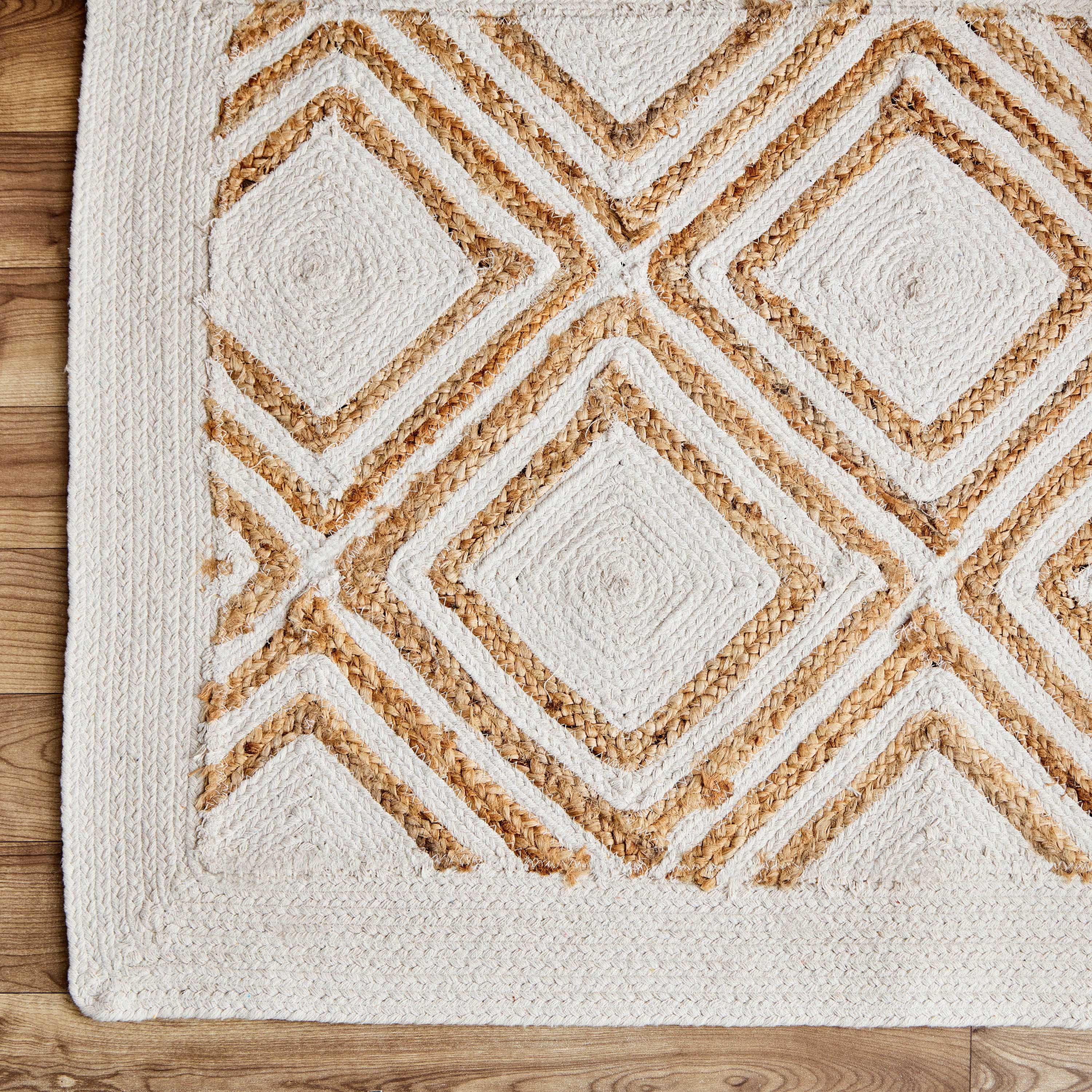 سجادة جوت مصنوعة يدويًا ديموند من إيكو - 80x230 سم-hbxdecorandfurnishings-floorcoverings-rugs-image-3