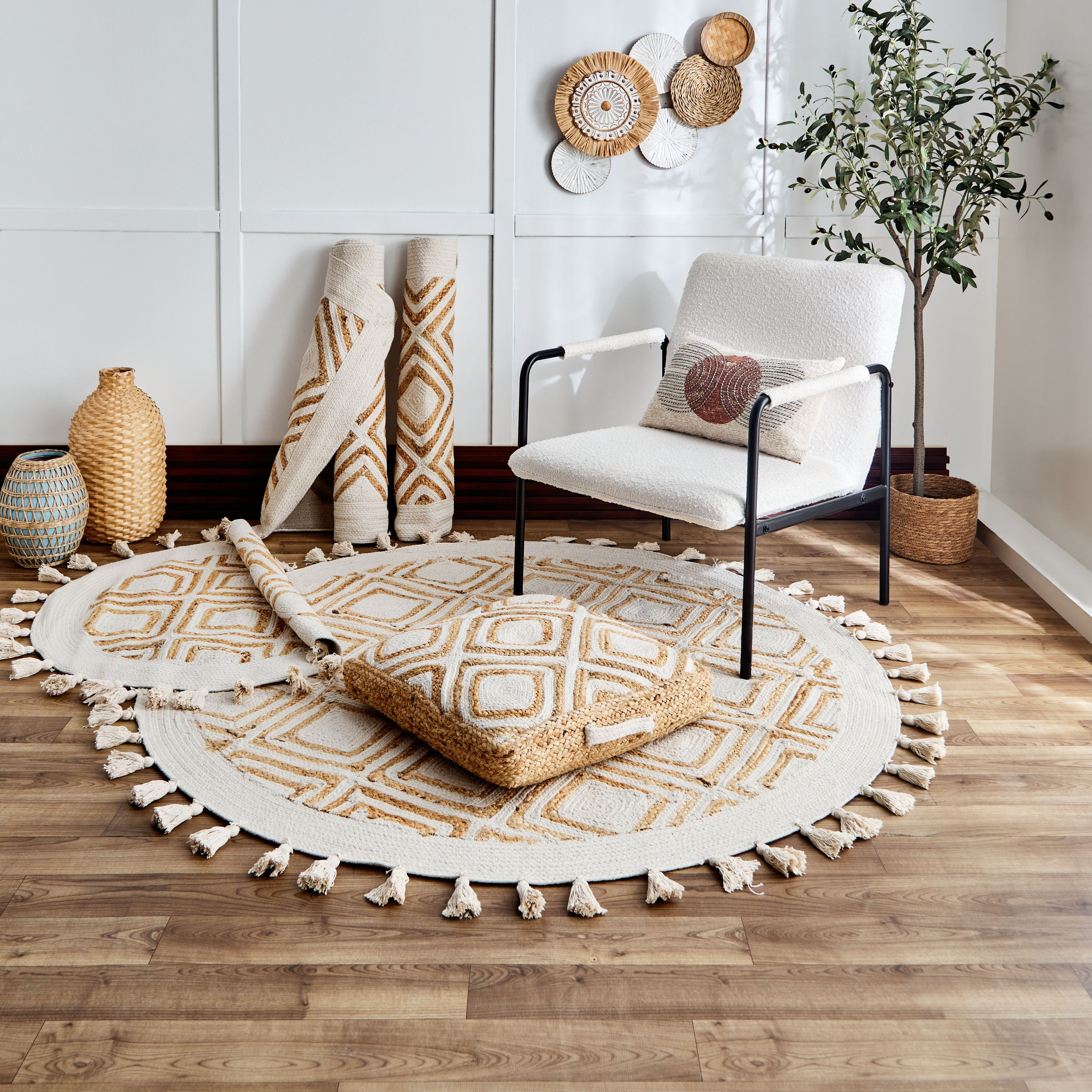 سجادة جوت مصنوعة يدويًا ديموند من إيكو - 80x230 سم-hbxdecorandfurnishings-floorcoverings-rugs-image-5