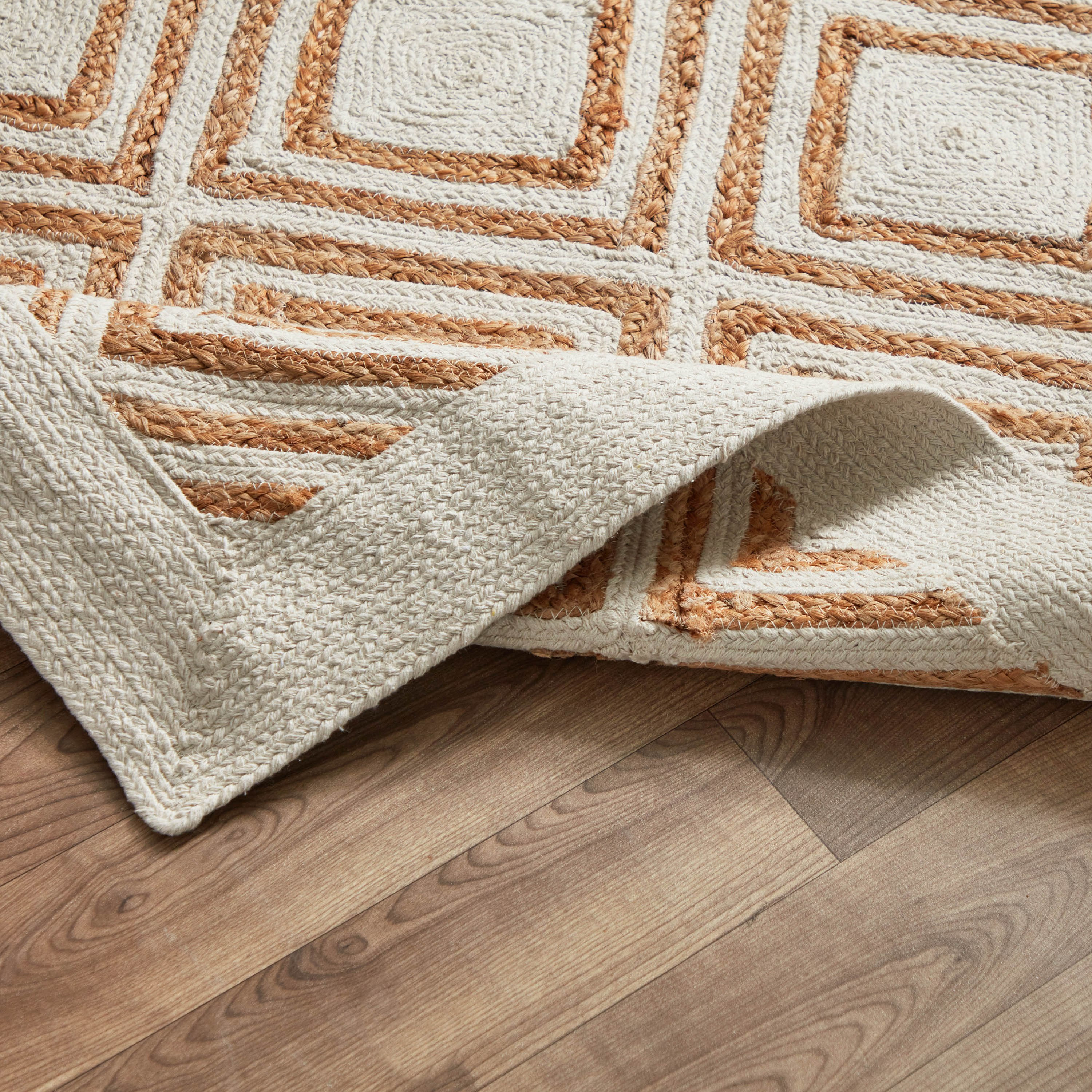 سجادة جوت مصنوعة يدويًا من إيكو - 200x300 سم-hbxdecorandfurnishings-floorcoverings-rugs-image-4