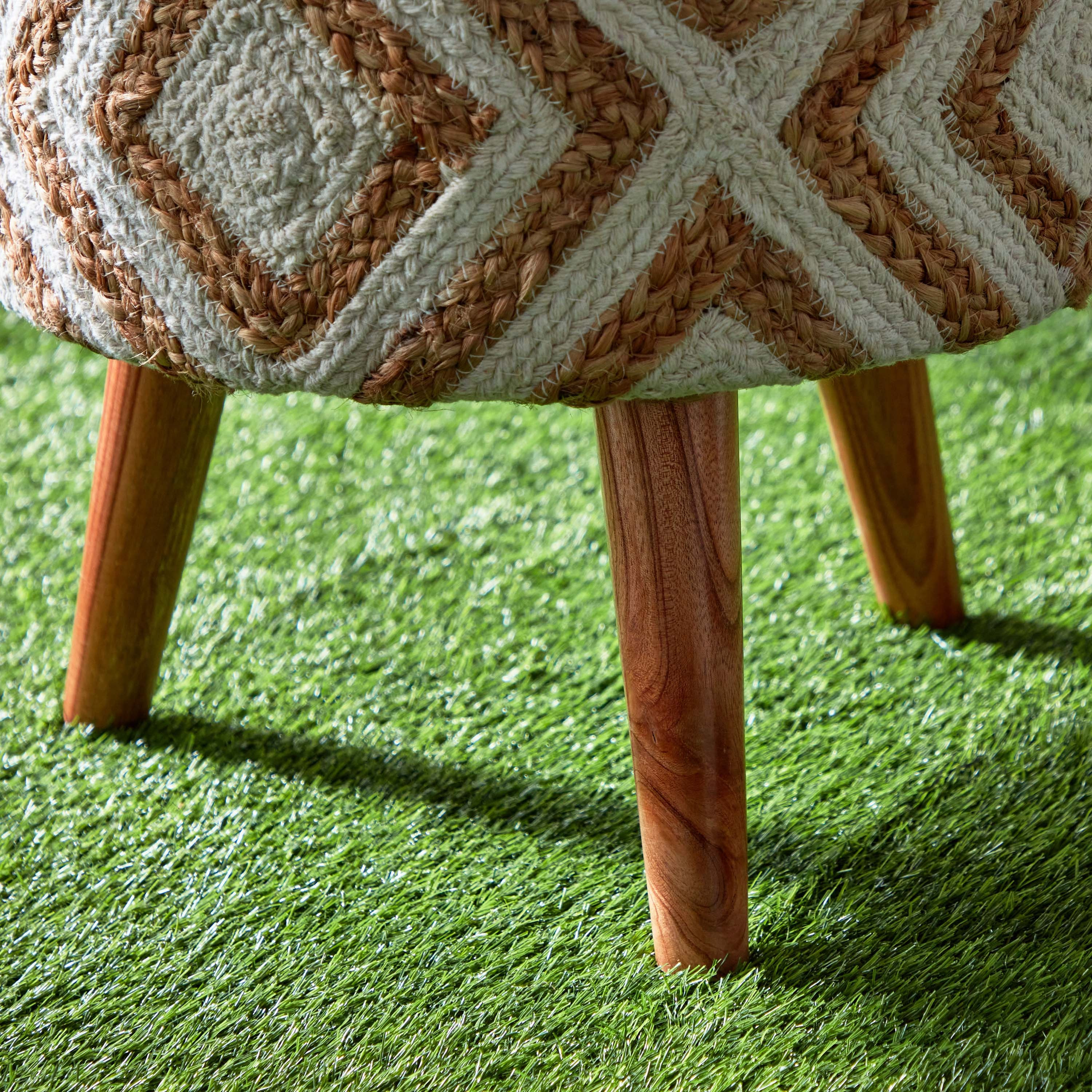 مقعد جوت مصنوع يدويًا من إيكو - 40x40x40 سم-hbxlivingroom-sofasandarmchairs-ottomansandfootstools-image-3