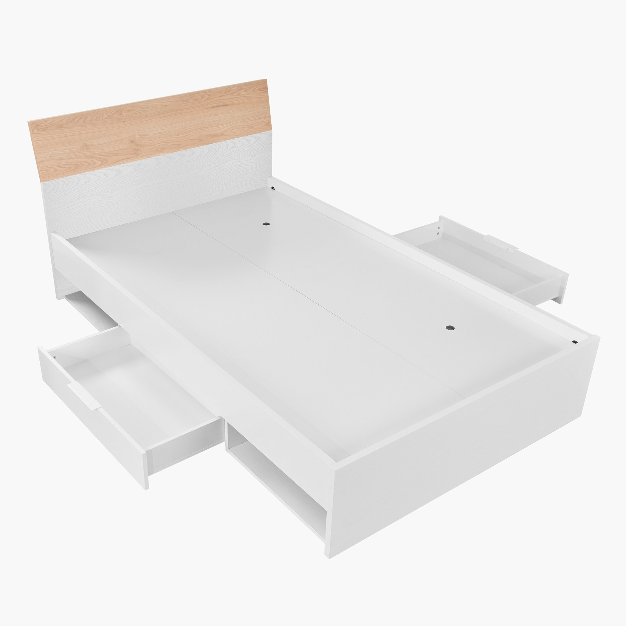Milan Twin Bed with Drawers - 120x200 cm-hbxbedroom-bedsandbedsets-beds-twin-image-6