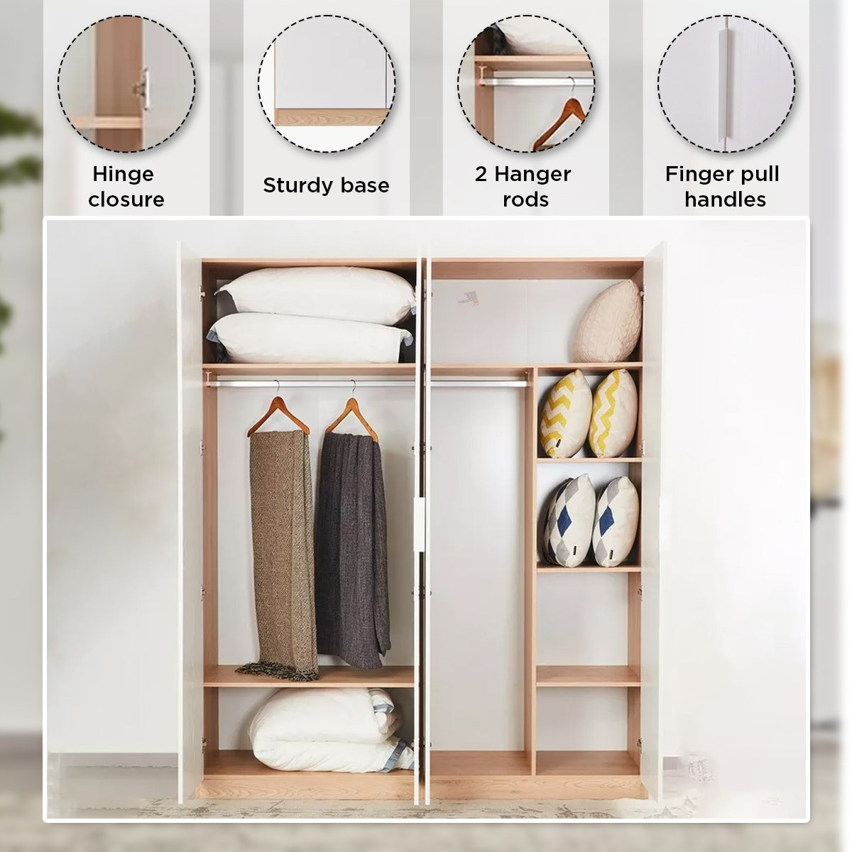 خزانة ملابس 4 أبواب من ميلانو-hbxfurniture-wardrobes-image-5