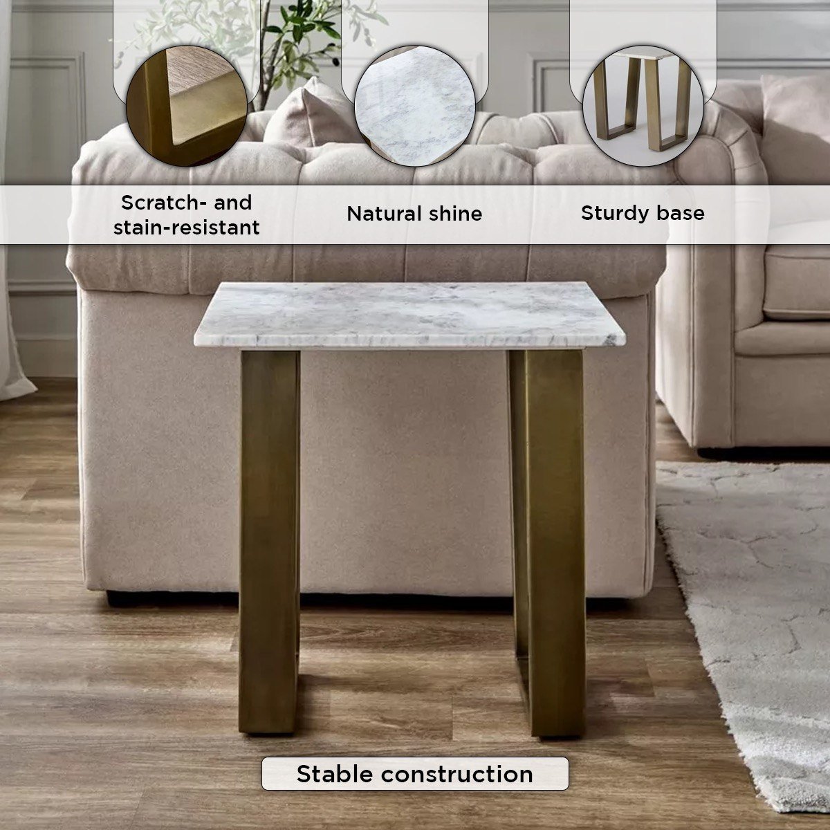 طاولة جانبية بسطح من الرخام الأصلي - سيلفرادو من كافون-hbxfurniture-livingroom-endtables-image-5