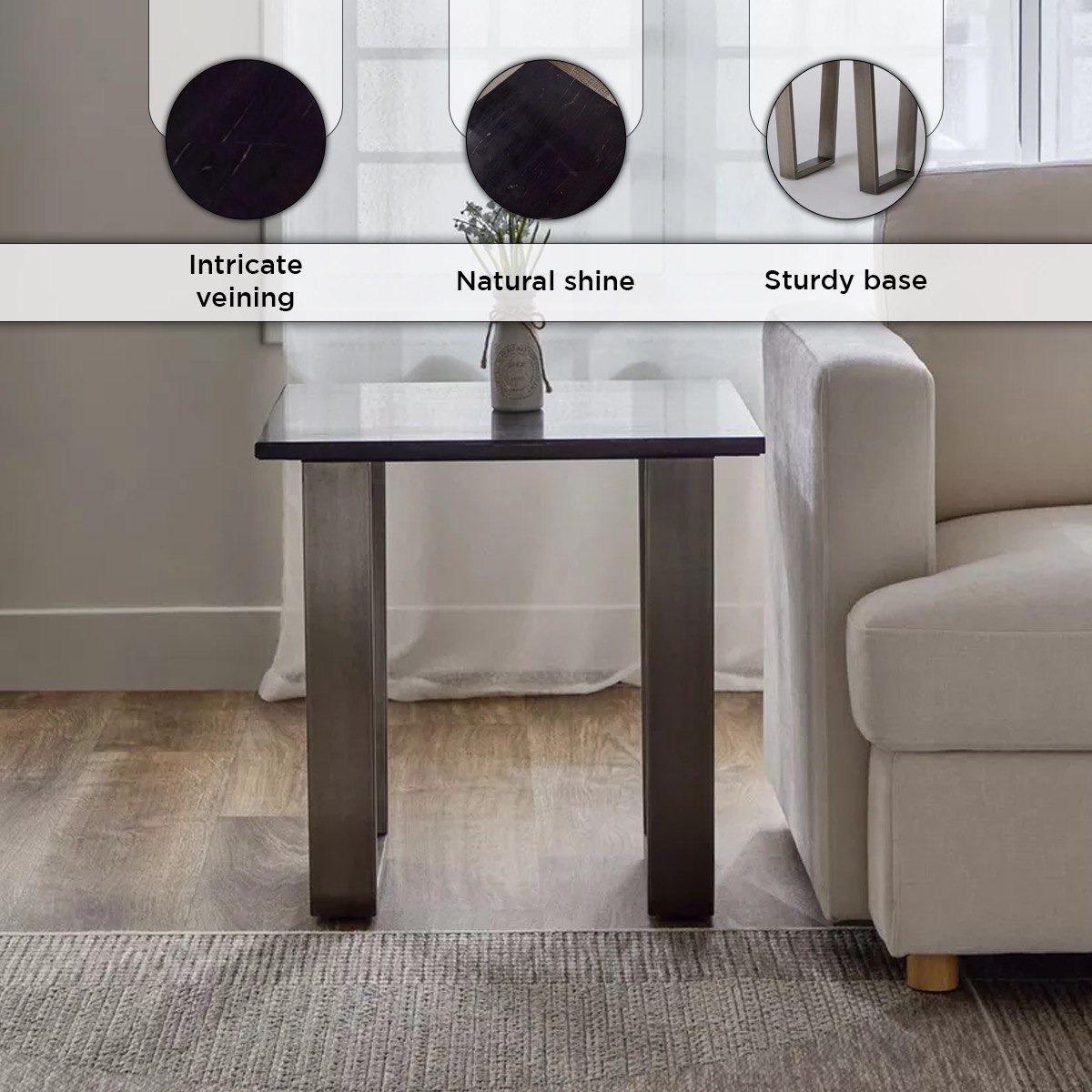 طاولة جانبية بسطح من الرخام الأصلي - سيلفرادو من فيندرا-hbxfurniture-livingroom-endtables-image-6