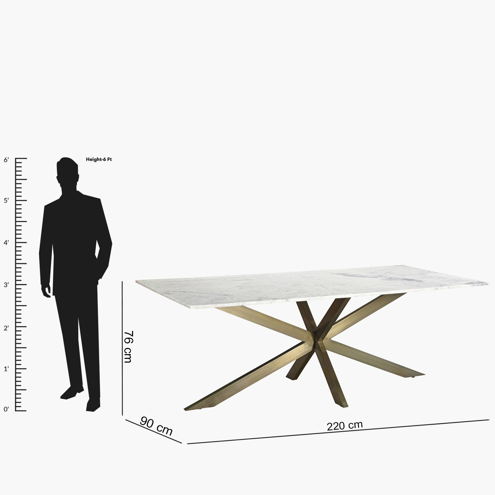طاولة سفرة لـ8 مقاعد بسطح من الرخام - بورتولا من فيندرا-hbxfurniture-diningroom-diningtables-eightseater-image-5