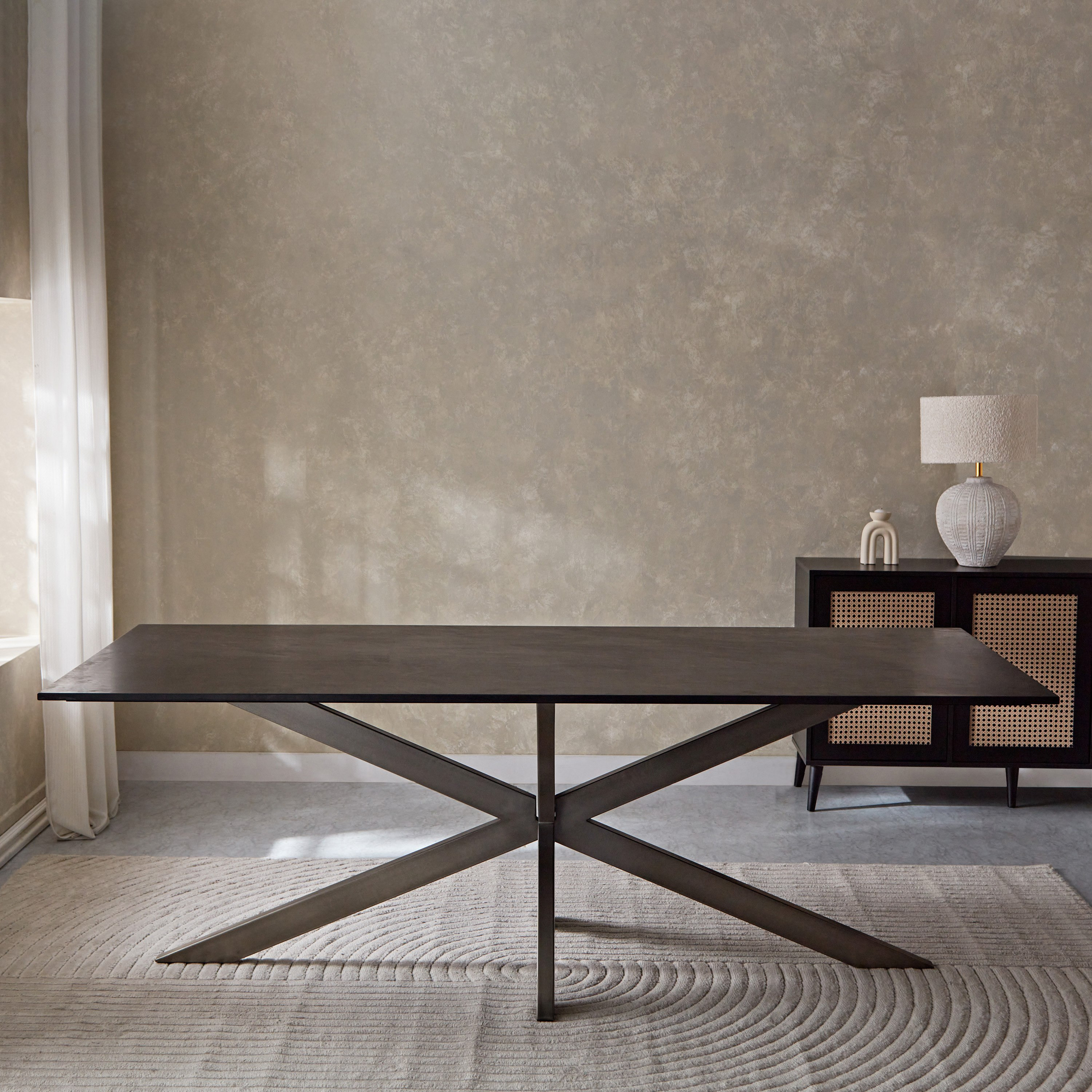 طاولة سُفرة لـ8 مقاعد بسطح من الرخام الأصلي - بورتولا من فيندرا-hbxfurniture-diningroom-diningtables-eightseater-image-2