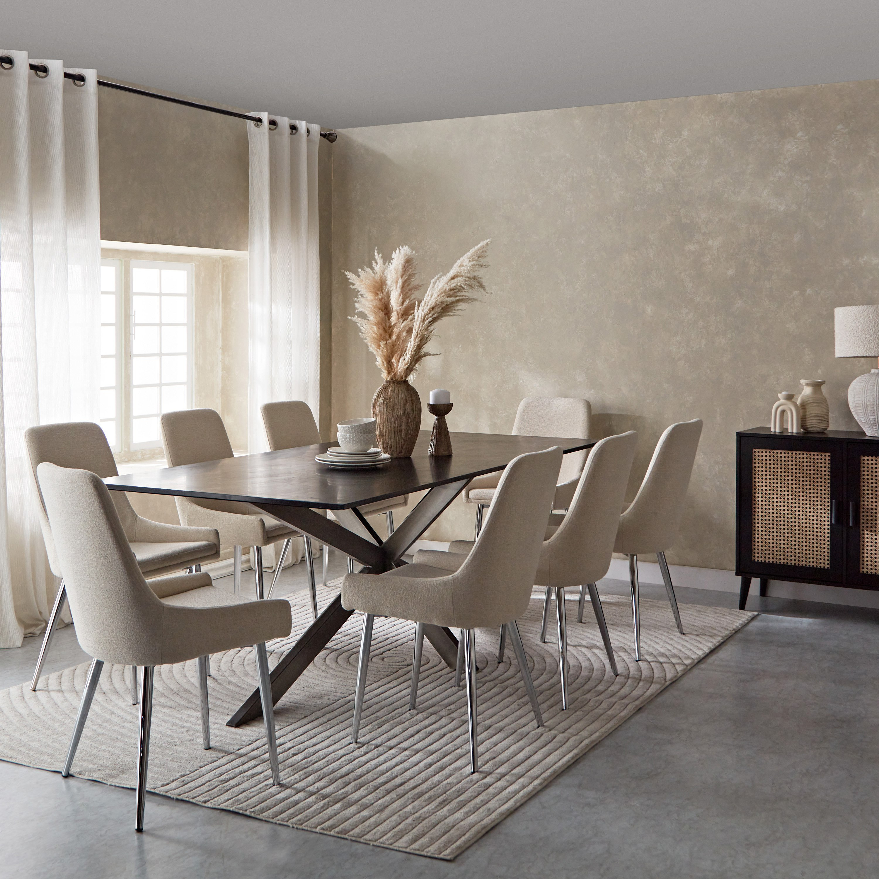 طاولة سُفرة لـ8 مقاعد بسطح من الرخام الأصلي - بورتولا من فيندرا-hbxfurniture-diningroom-diningtables-eightseater-image-7
