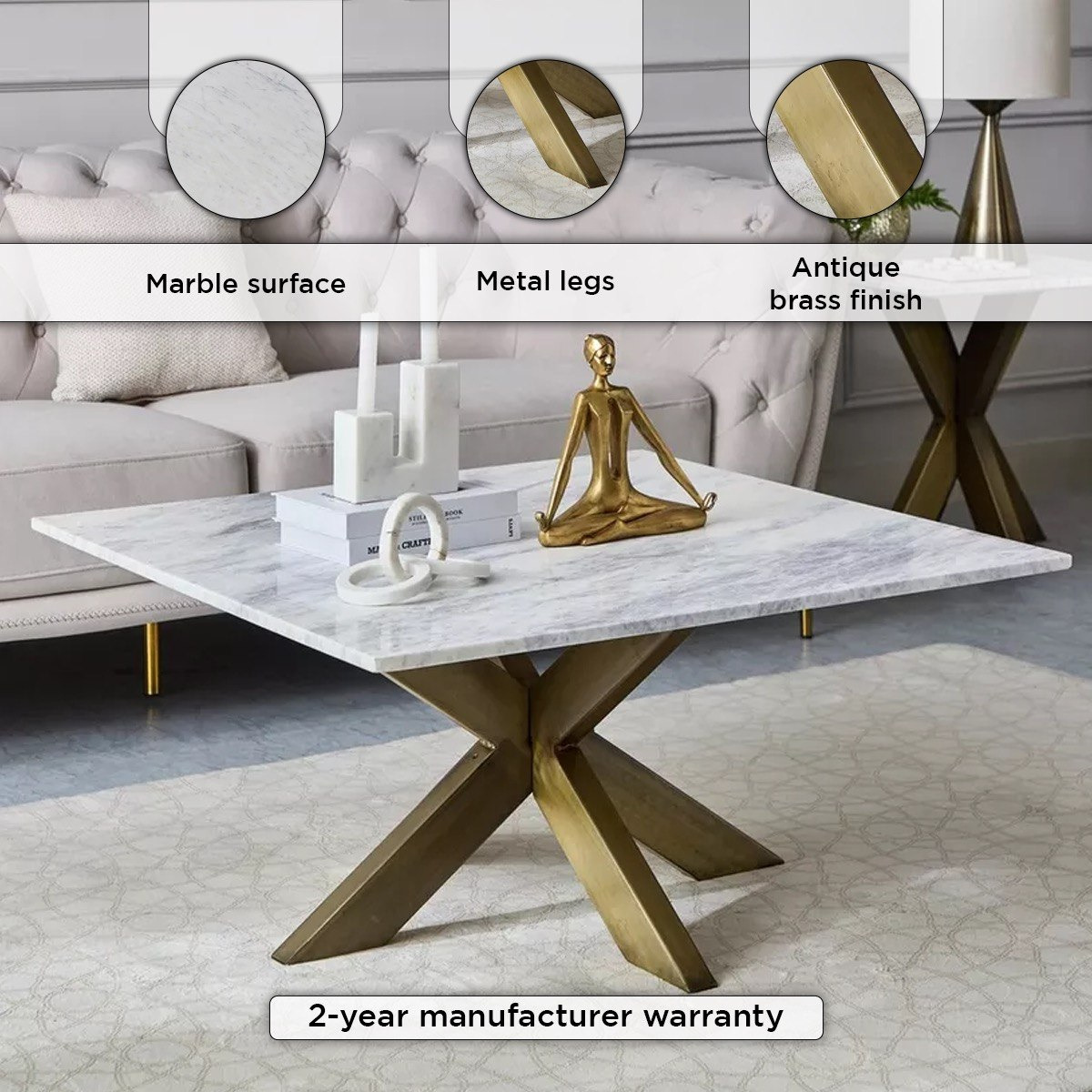 طاولة قهوة مربعة بسطح من الرخام الأصلي - بورتولا من فيندرا-hbxlivingroom-tablesandstands-coffeetables-image-4