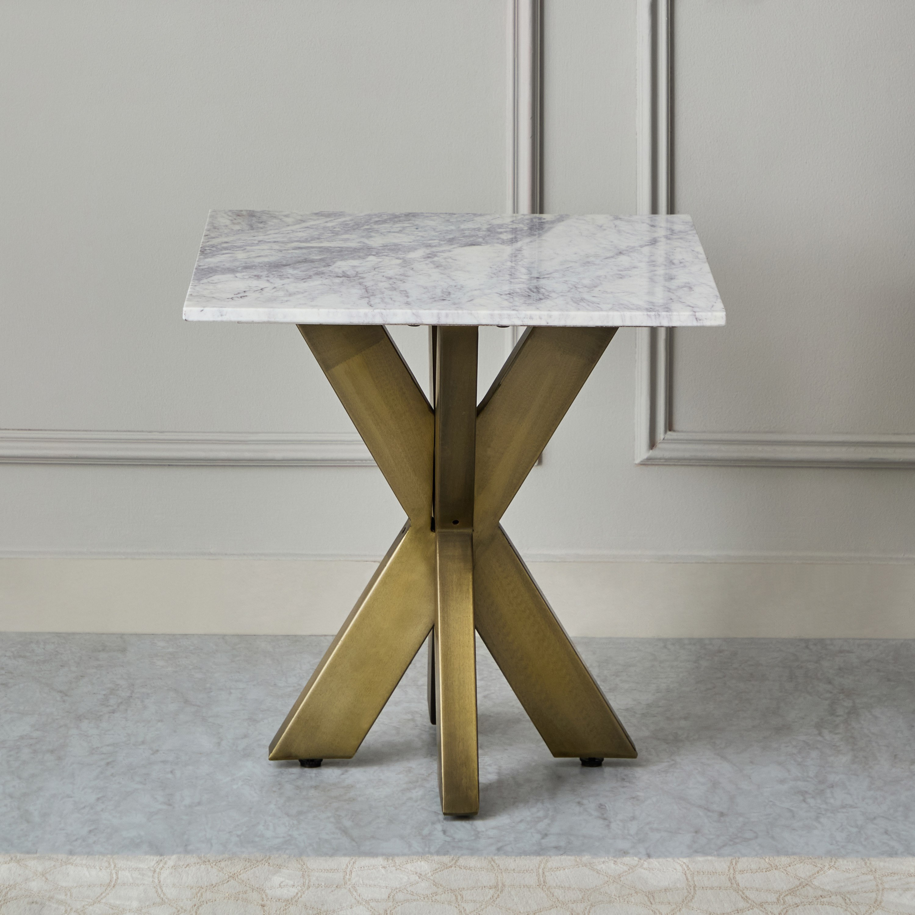 طاولة جانبية بسطح من الرخام الأصلي - بورتولا-hbxfurniture-livingroom-endtables-image-3