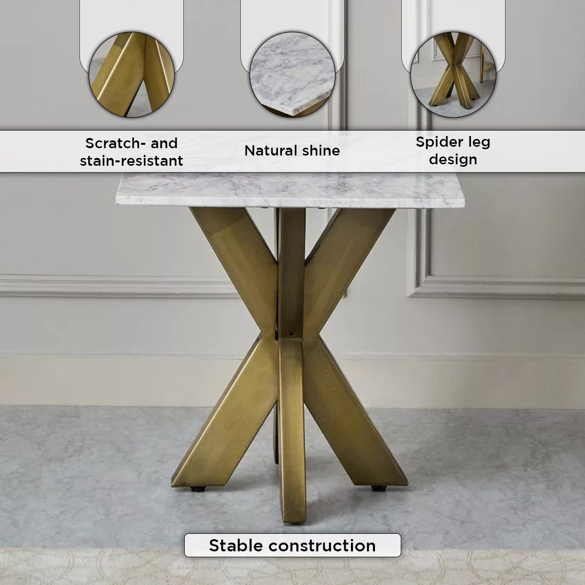 طاولة جانبية بسطح من الرخام الأصلي - بورتولا-hbxfurniture-livingroom-endtables-image-6