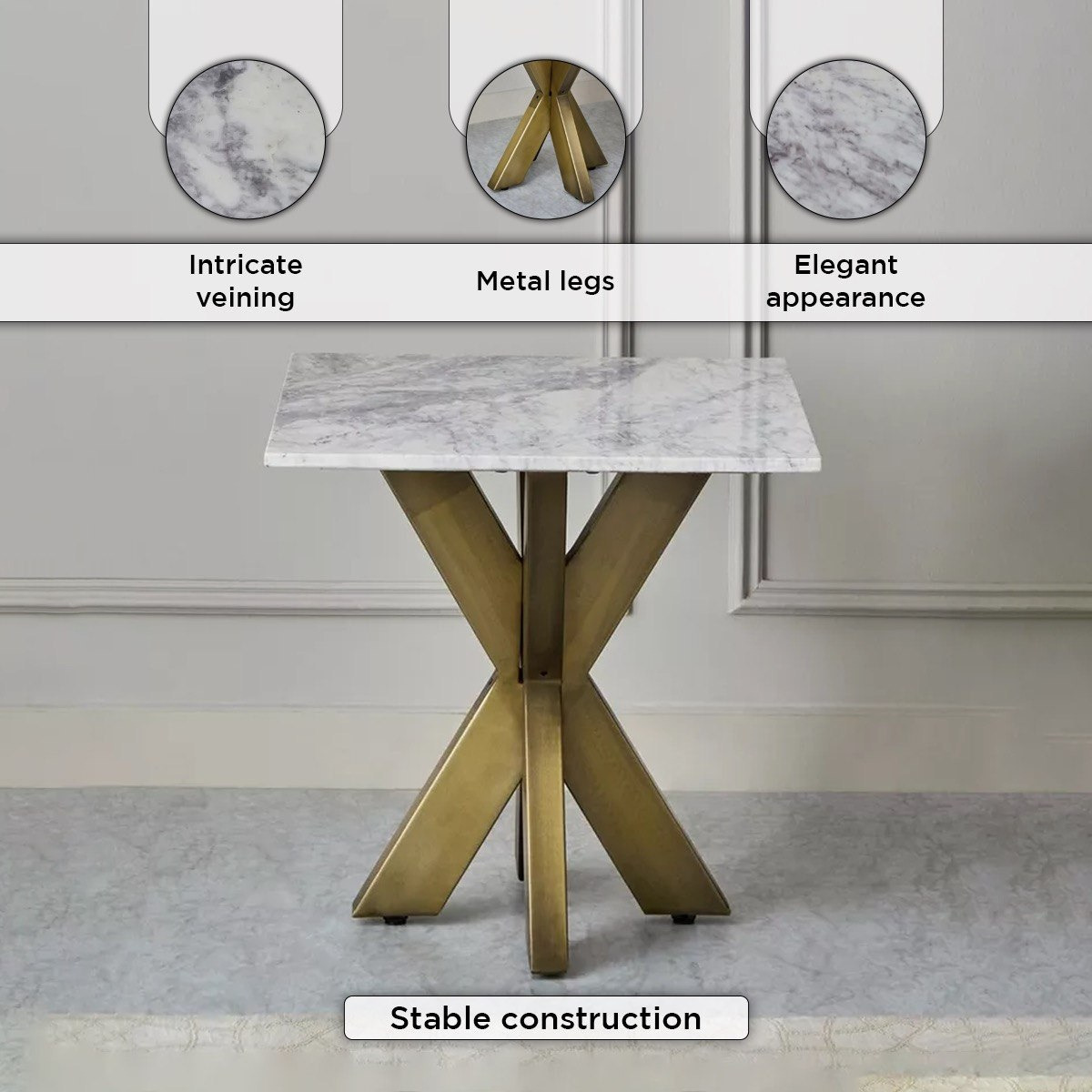 طاولة جانبية بسطح من الرخام الأصلي - بورتولا-hbxfurniture-livingroom-endtables-image-7