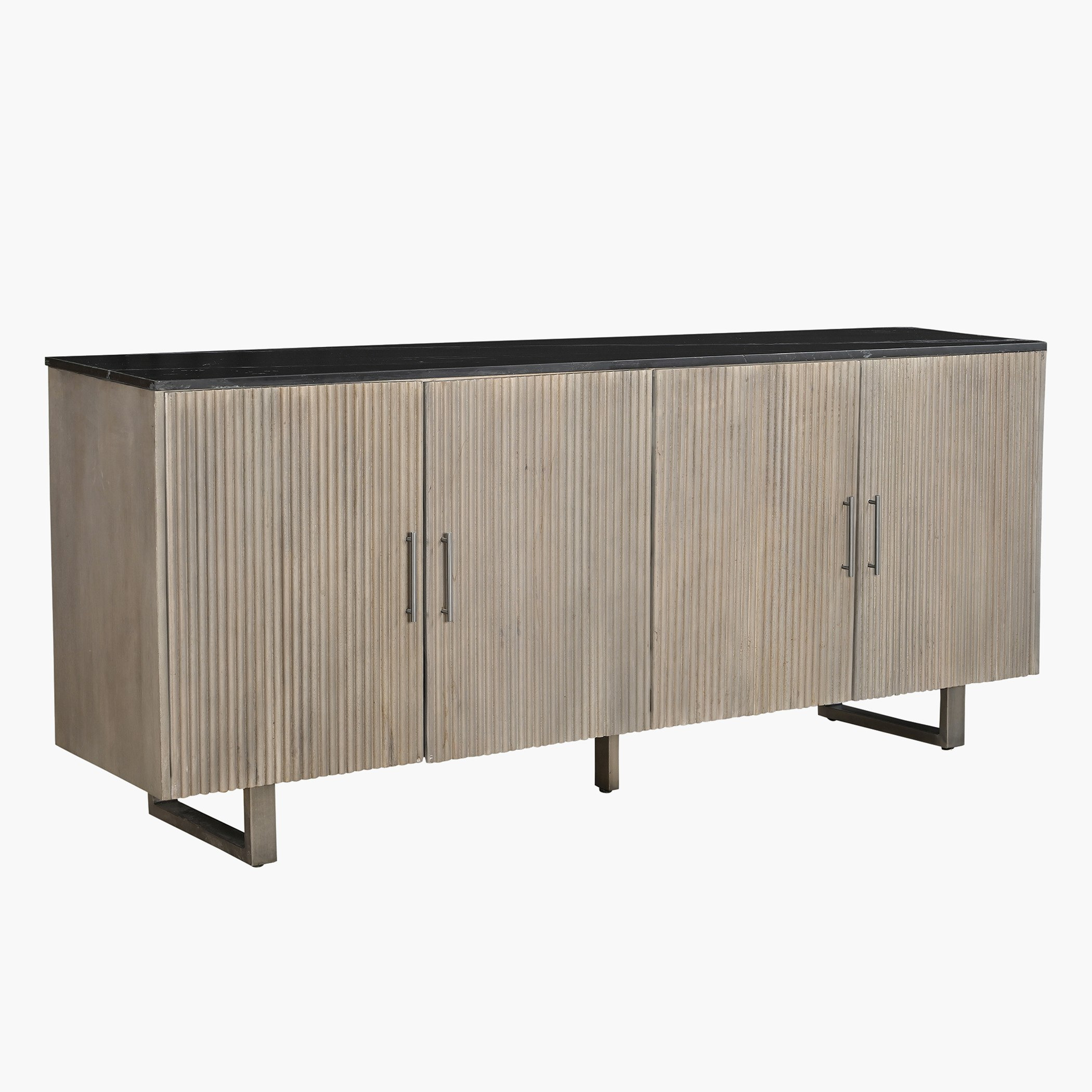 خزانة جانبية كبيرة 4 أبواب 2 متر بسطح من الرخام الأصلي - بورتولا-hbxfurniture-diningroom-buffetsandsideboards-image-1