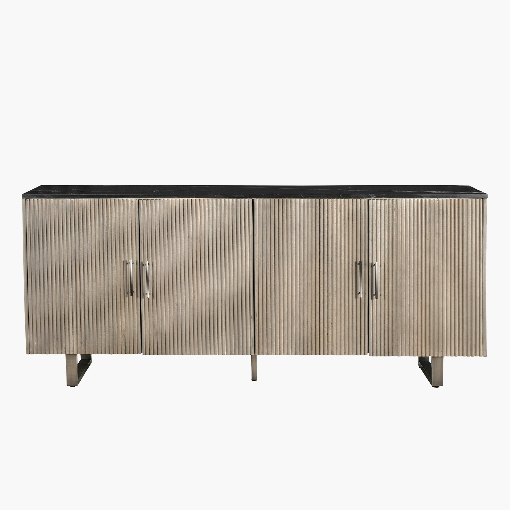 خزانة جانبية كبيرة 4 أبواب 2 متر بسطح من الرخام الأصلي - بورتولا-hbxfurniture-diningroom-buffetsandsideboards-image-2