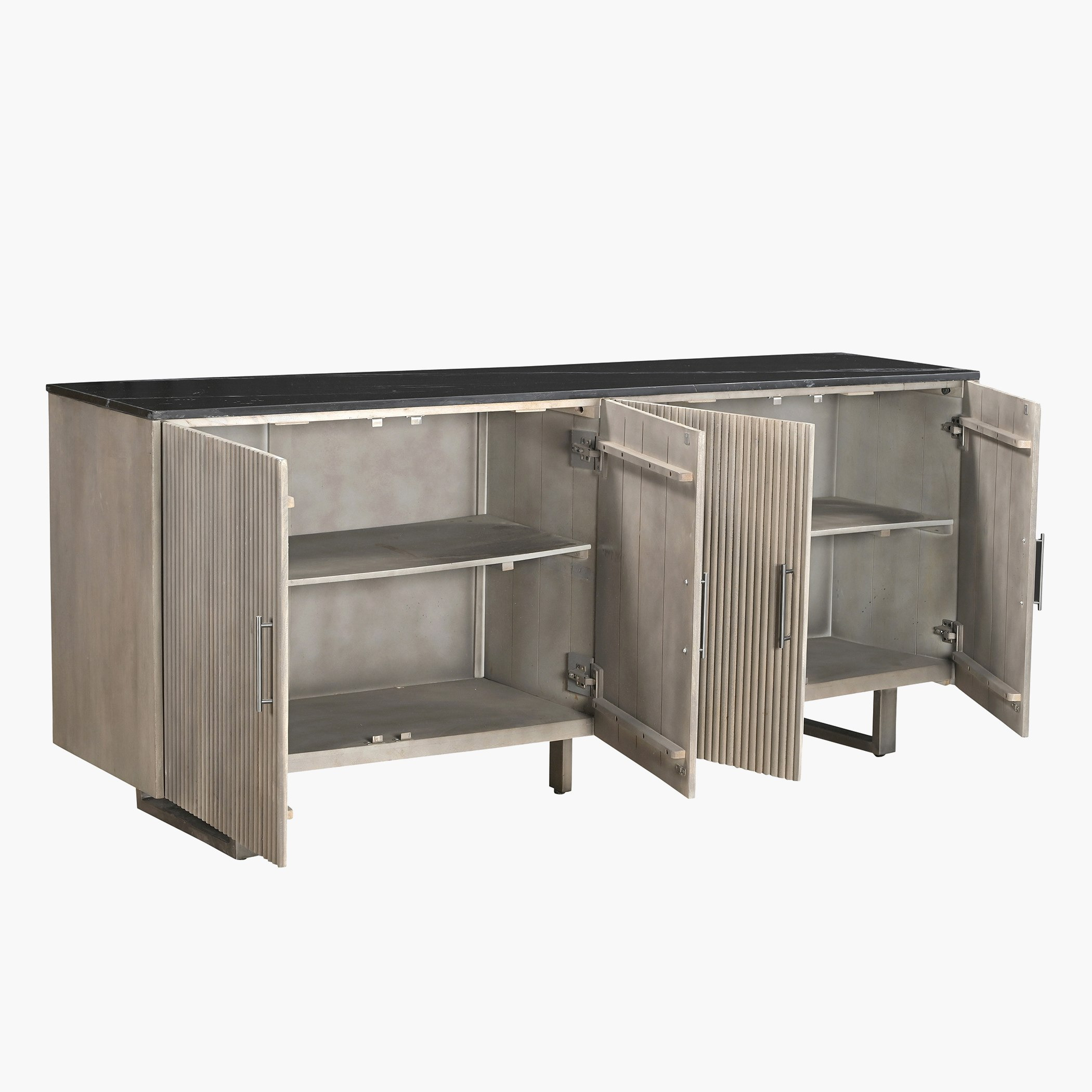 خزانة جانبية كبيرة 4 أبواب 2 متر بسطح من الرخام الأصلي - بورتولا-hbxfurniture-diningroom-buffetsandsideboards-image-3