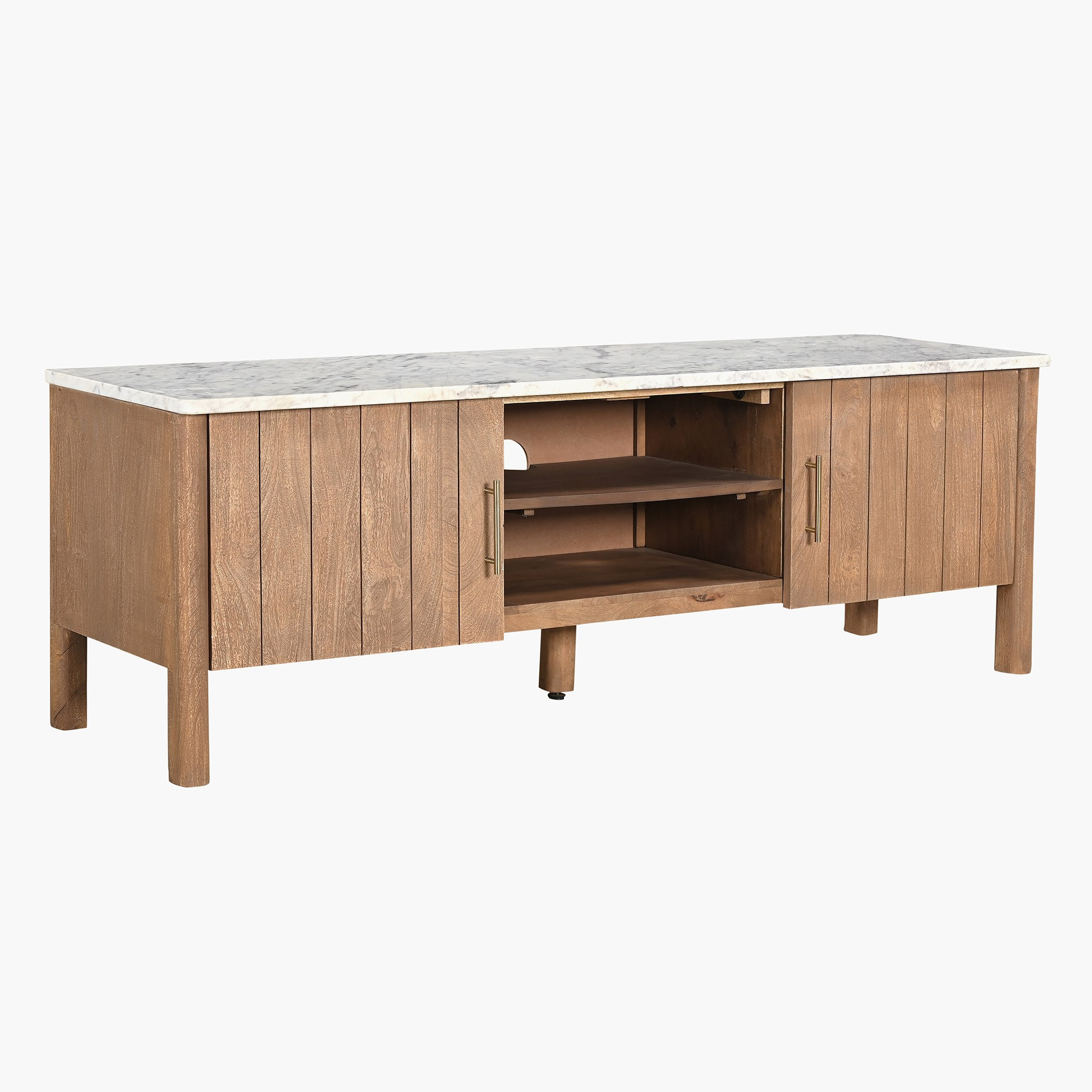 وحدة تلفزيون ذات سطح رخام للتلفزيونات حتى 70 بوصة  من سانكتشواري-hbxlivingroom-mediaunitsandstorage-tvunits-image-2