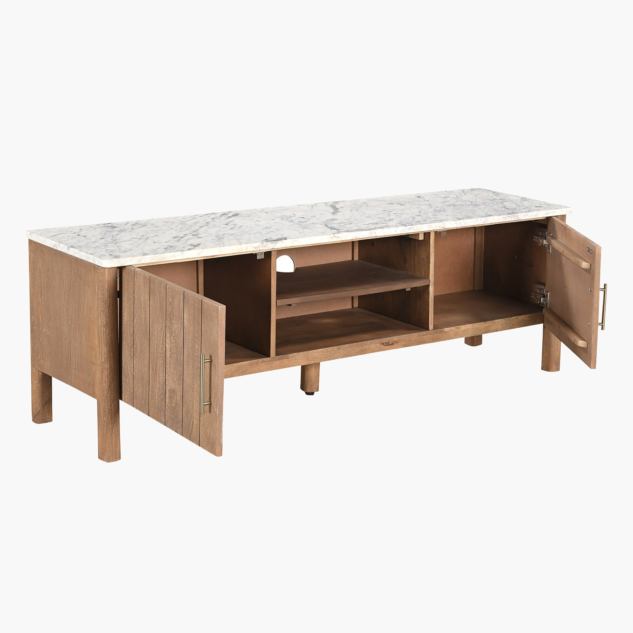 وحدة تلفزيون ذات سطح رخام للتلفزيونات حتى 70 بوصة  من سانكتشواري-hbxlivingroom-mediaunitsandstorage-tvunits-image-3