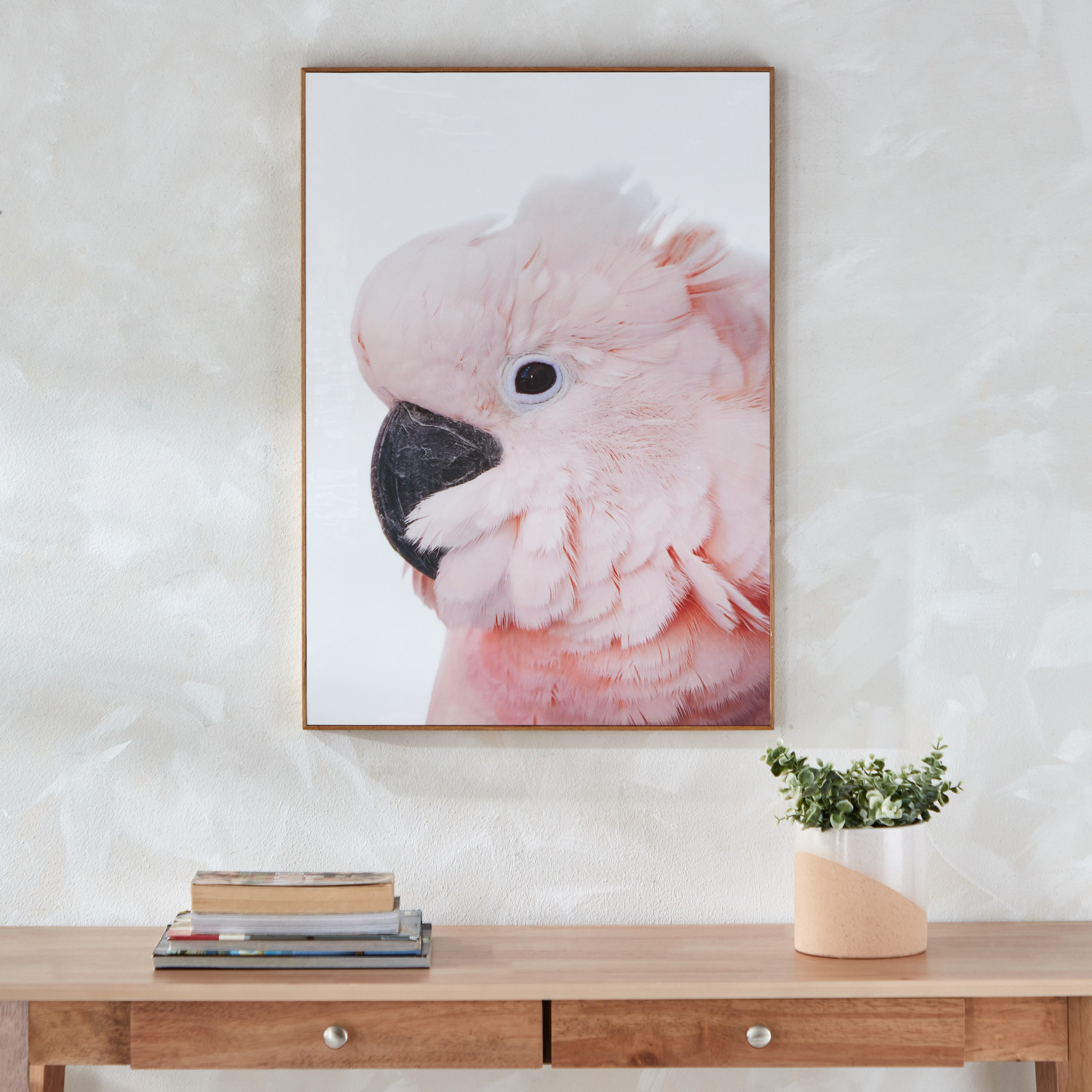 زينة حائط مؤطرة لطائر لامع من ألين - 50x70x2.5 سم-hbxhomeware-hbxdecorandfurnishings-image-1